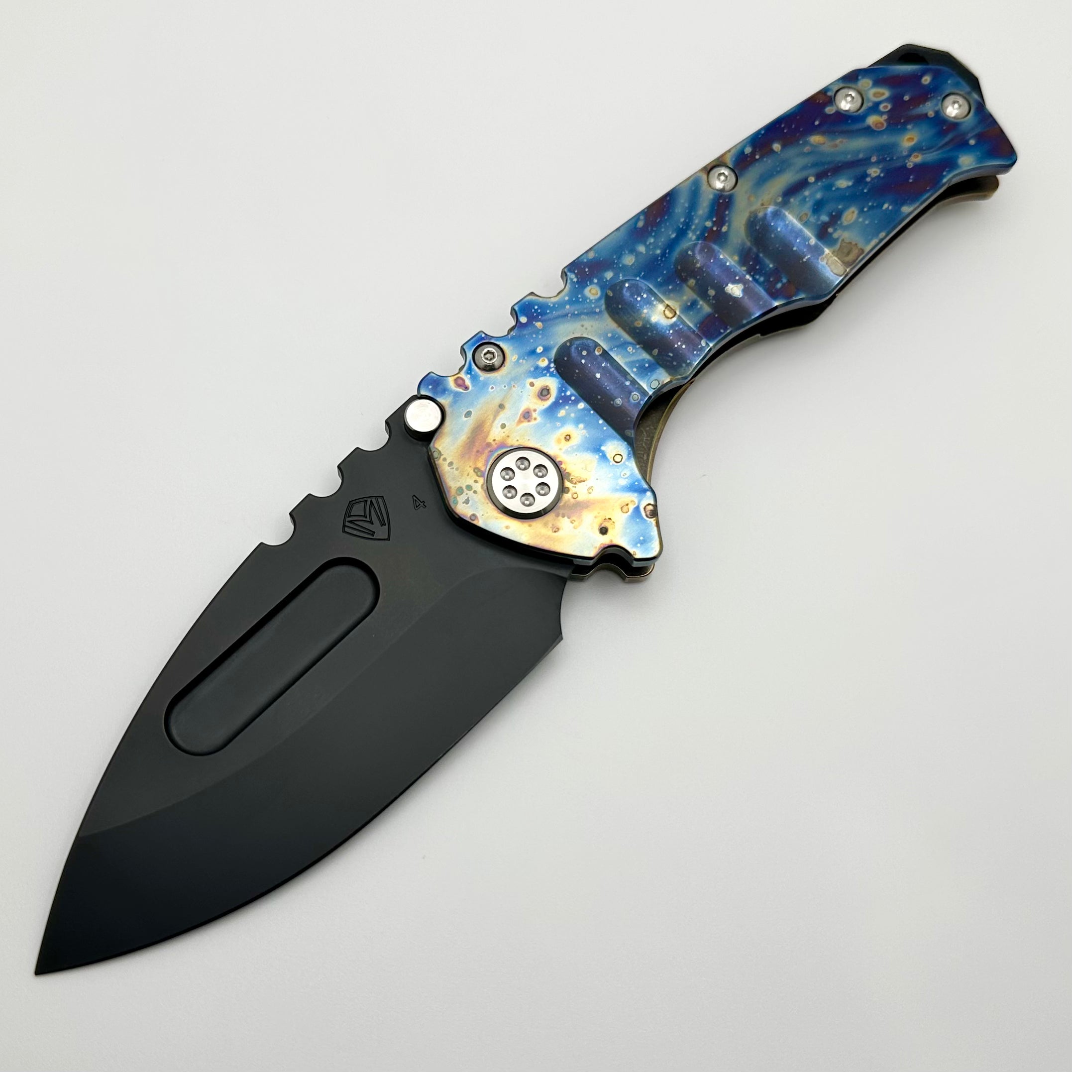 Medford Knife Praetorian T DLC Drop Point S45 - Premium Tactical Knife with Flamed/Bronze Handle