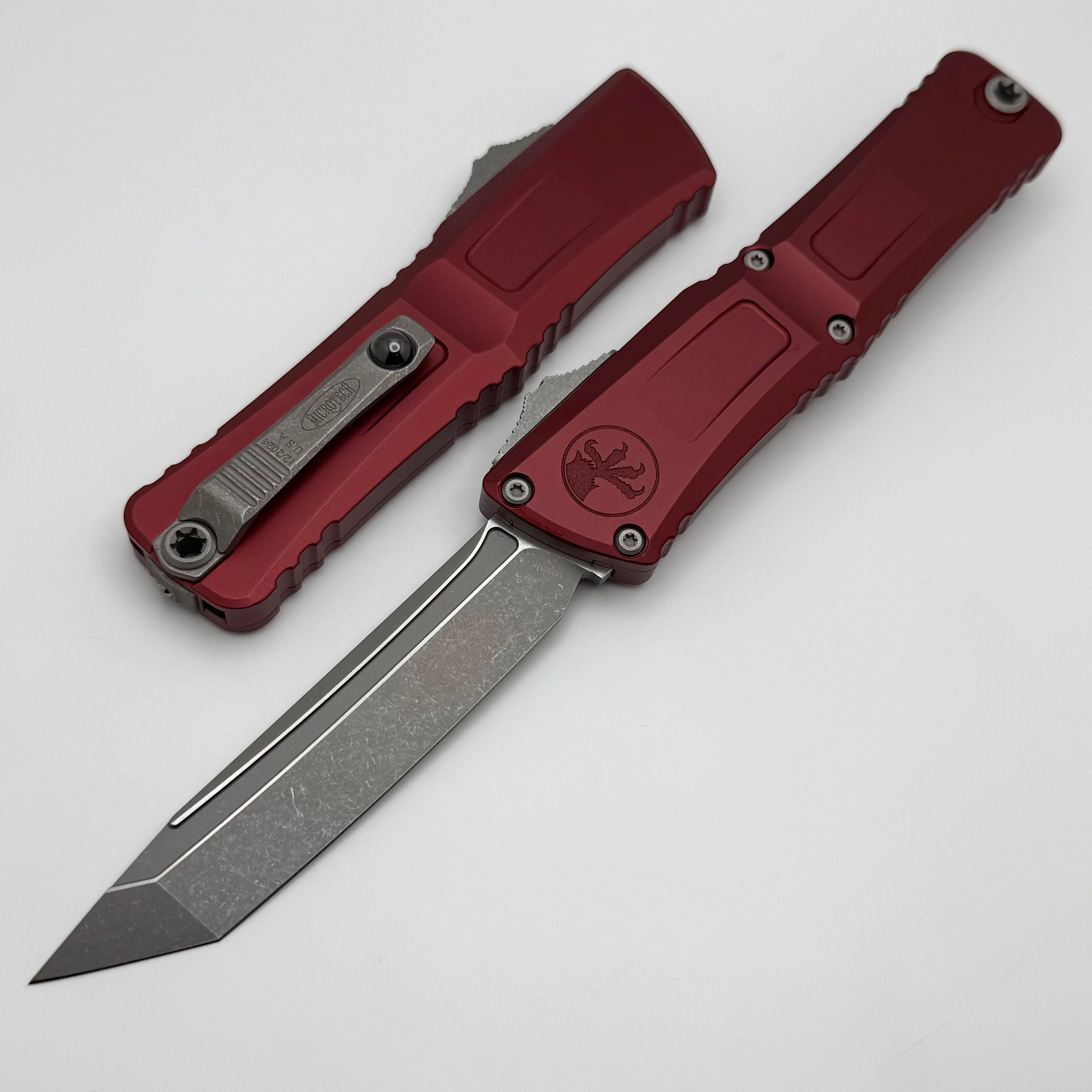 Premium Microtech Combat Troodon Gen III Apocalyptic Tanto Knife - Merlot Handle