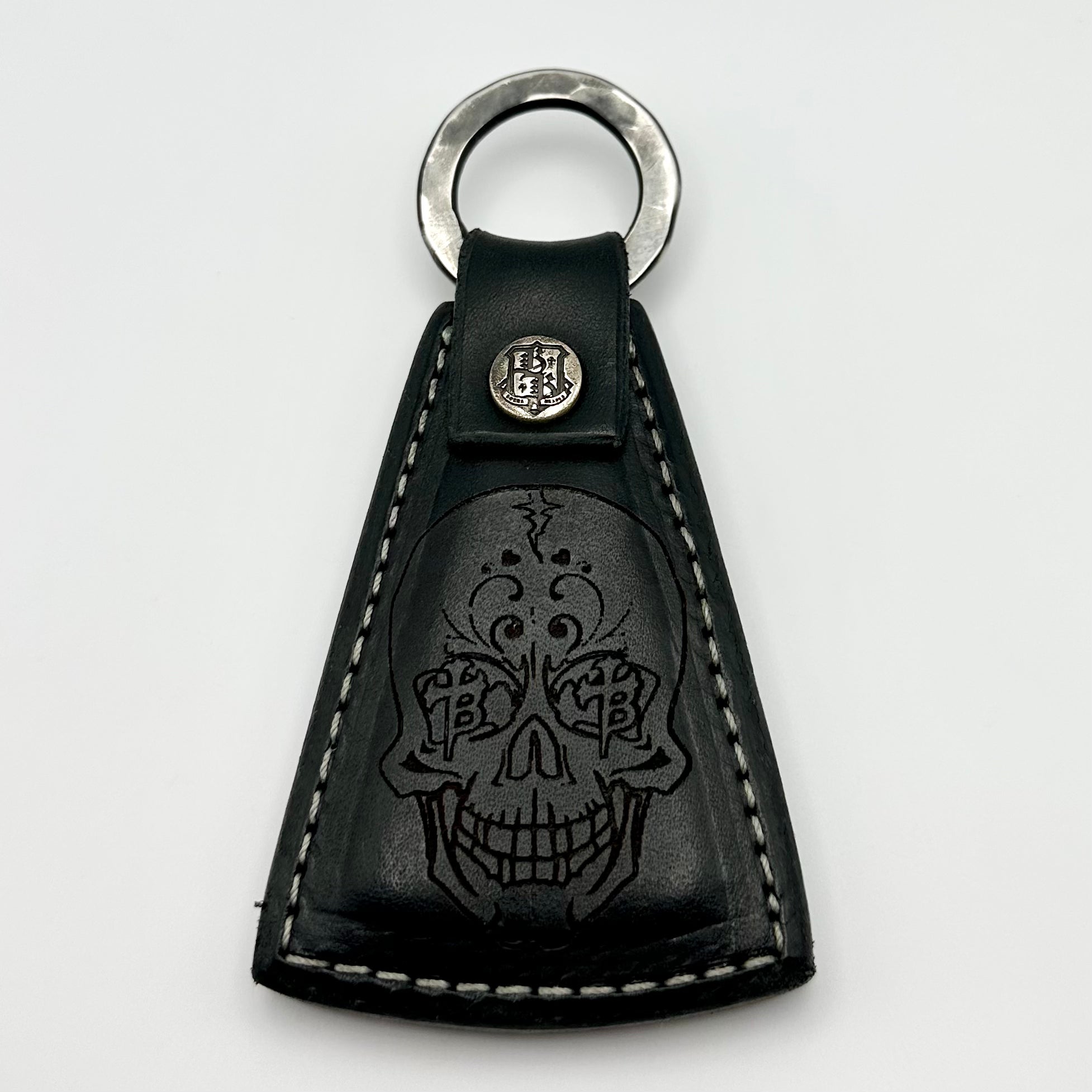 Premium Borka Blades Skull Chattanooga Leatherworks Cowbell Slungshot - Ultimate Craftsmanship