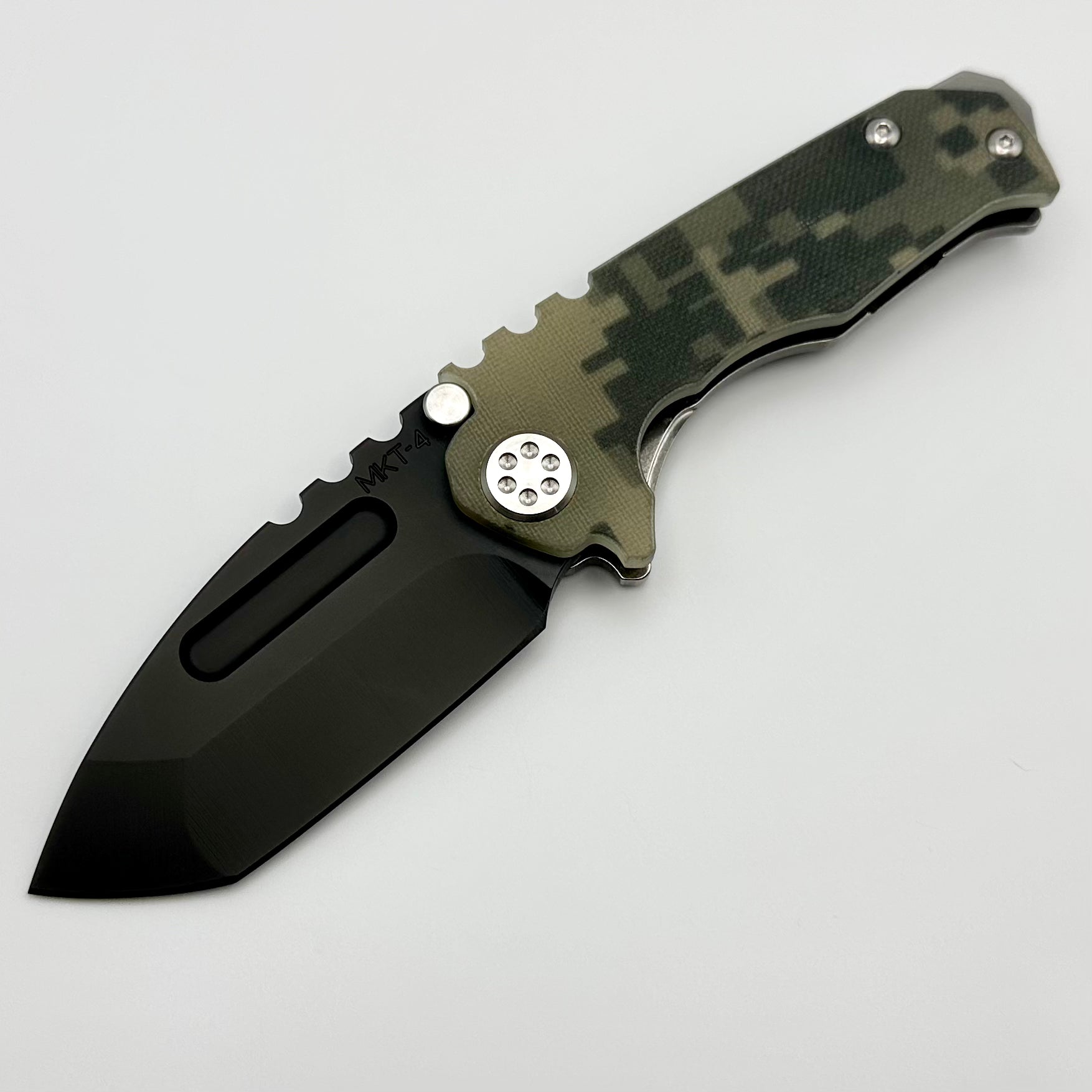 Medford Micro Praetorian G - Ultimate Compact Tactical Knife with DLC S45 Tanto Blade & Digi Camo G-10