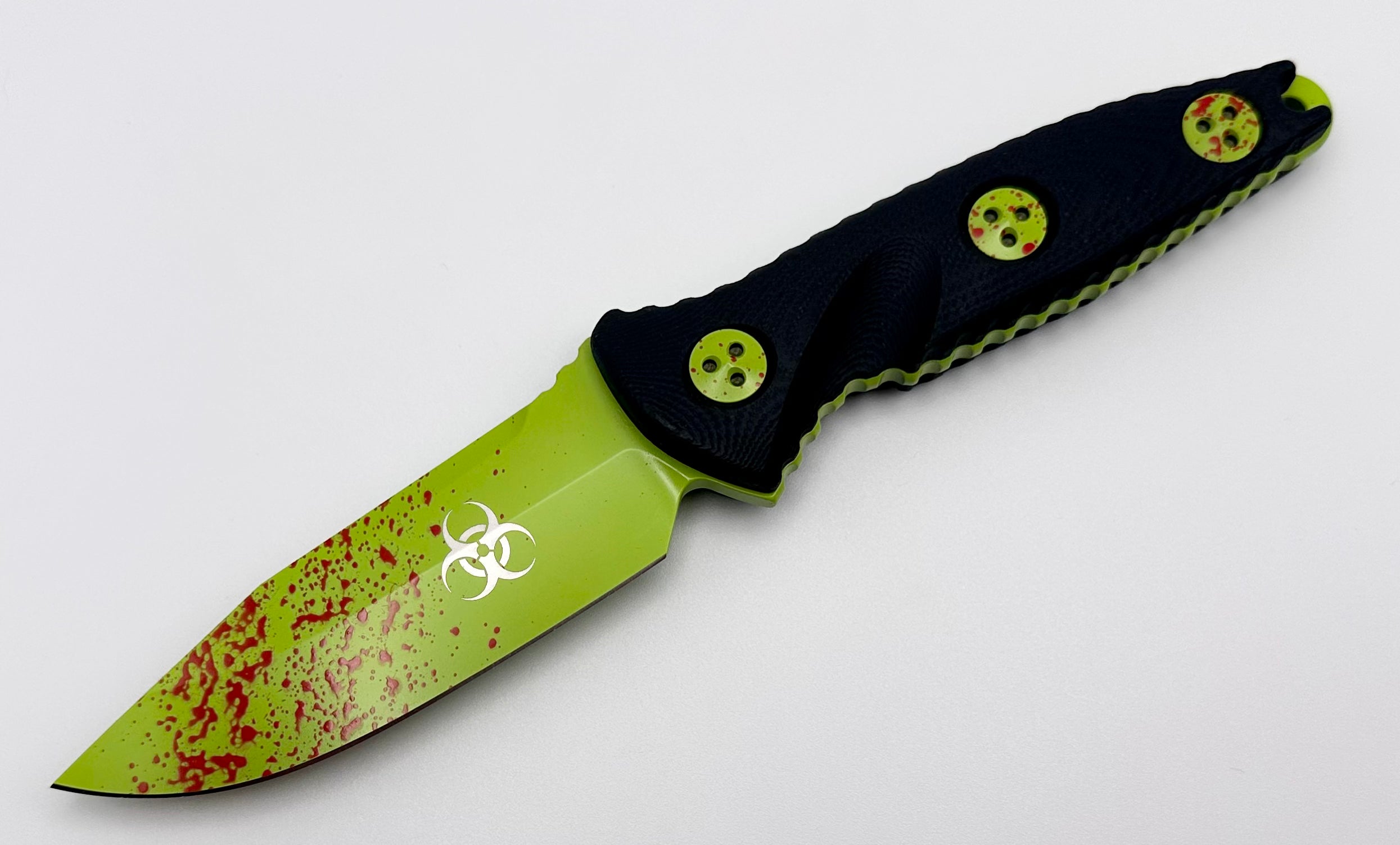 Premium Microtech Socom Alpha Mini Tactical Knife - Zombie Tech Edition