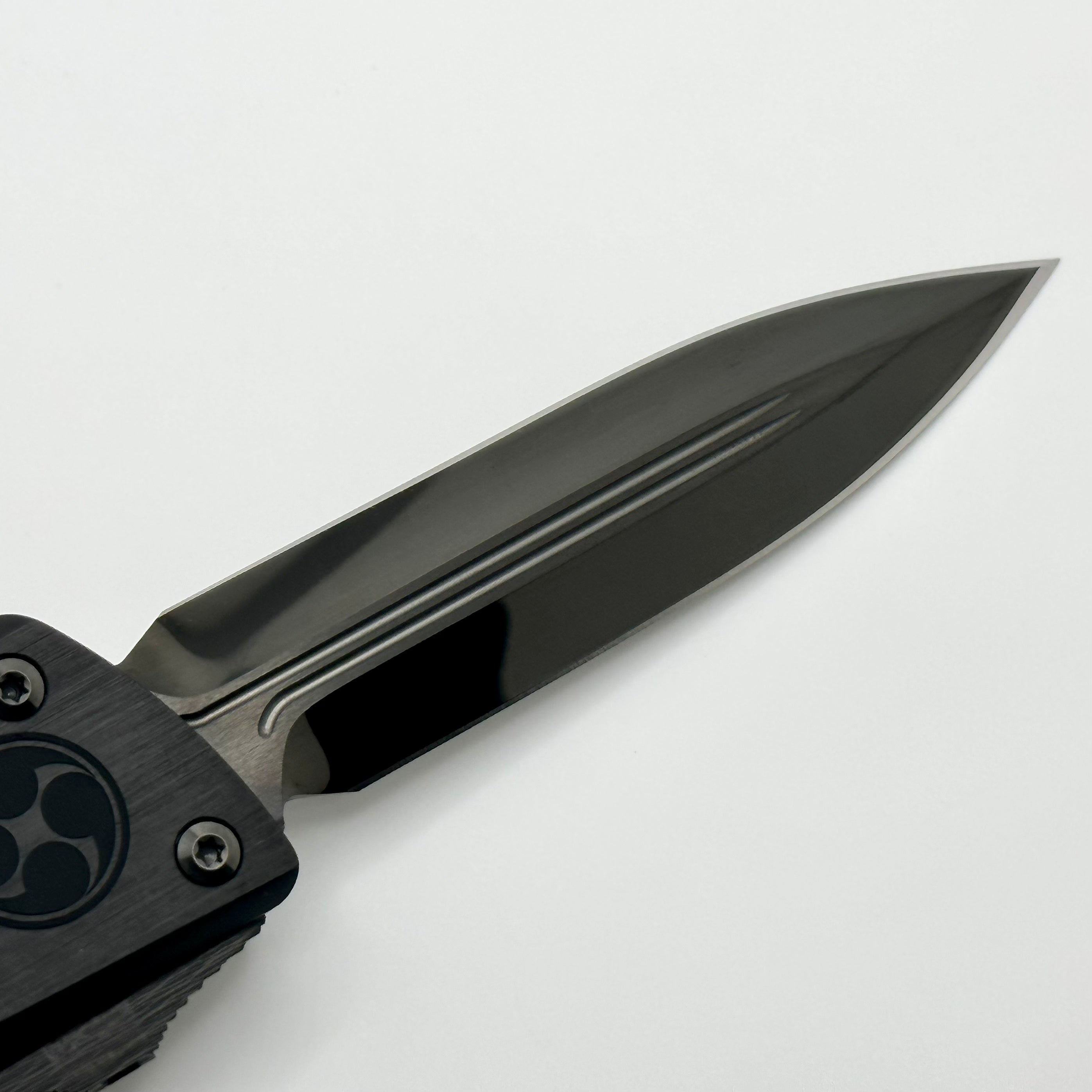 Premium Marfione Combat Troodon O-Yari DLC Double Edge Knife with Carbon Fiber & Engraved War Crests