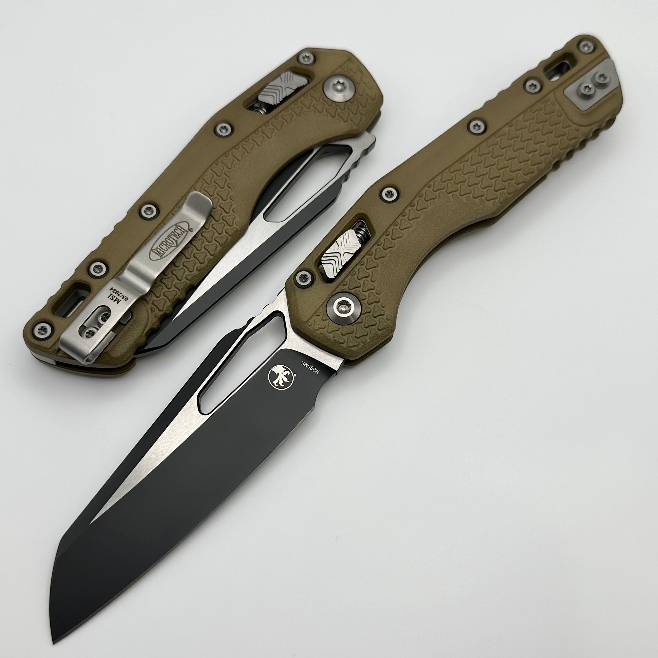 Microtech MSI RAM LOK Folding Knife - Premium Dark Earth Polymer & M390MK Steel