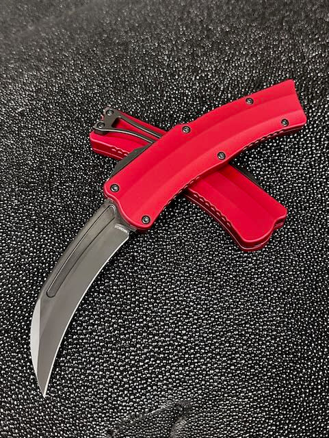Heretic ROC DLC Premium Folding Knife with Red Handle - Ultimate EDC Tool