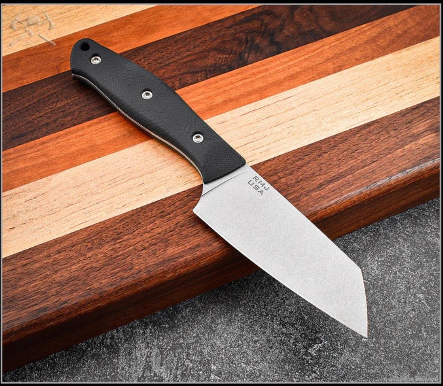 RMJ Tactical Osprey 9 Ultimate Outdoor Fixed Blade - Sandvik 14C28N & Black G10