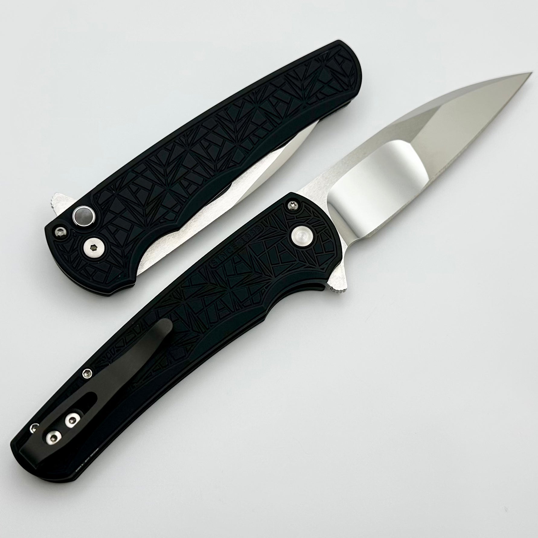 Pro-Tech Malibu Ultimate Folding Knife | Black Nexus Handle & DLC Wharncliffe Blade | 2024 Custom Edition