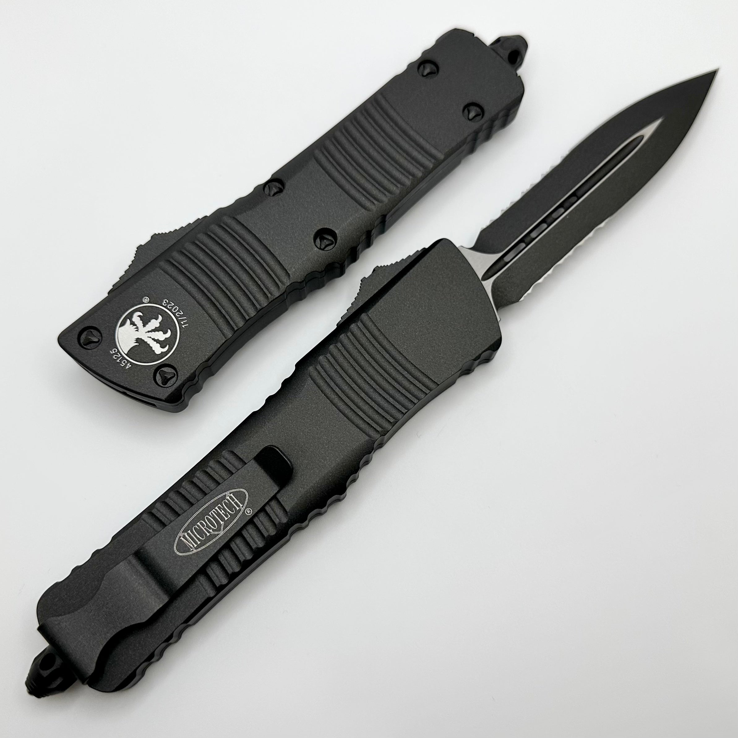 Microtech Combat Troodon Premium Tactical Knife - Dark Tungsten Cerakote