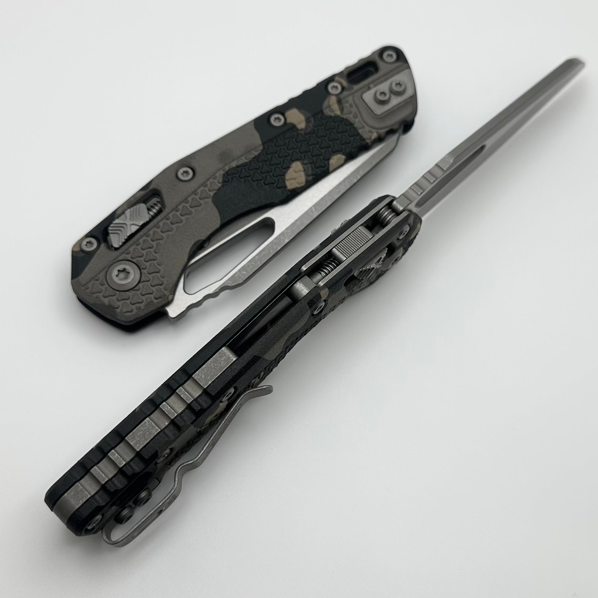 Microtech MSI RAM LOK Tactical Folding Knife - Camo Polymer Handle & M390MK Blade