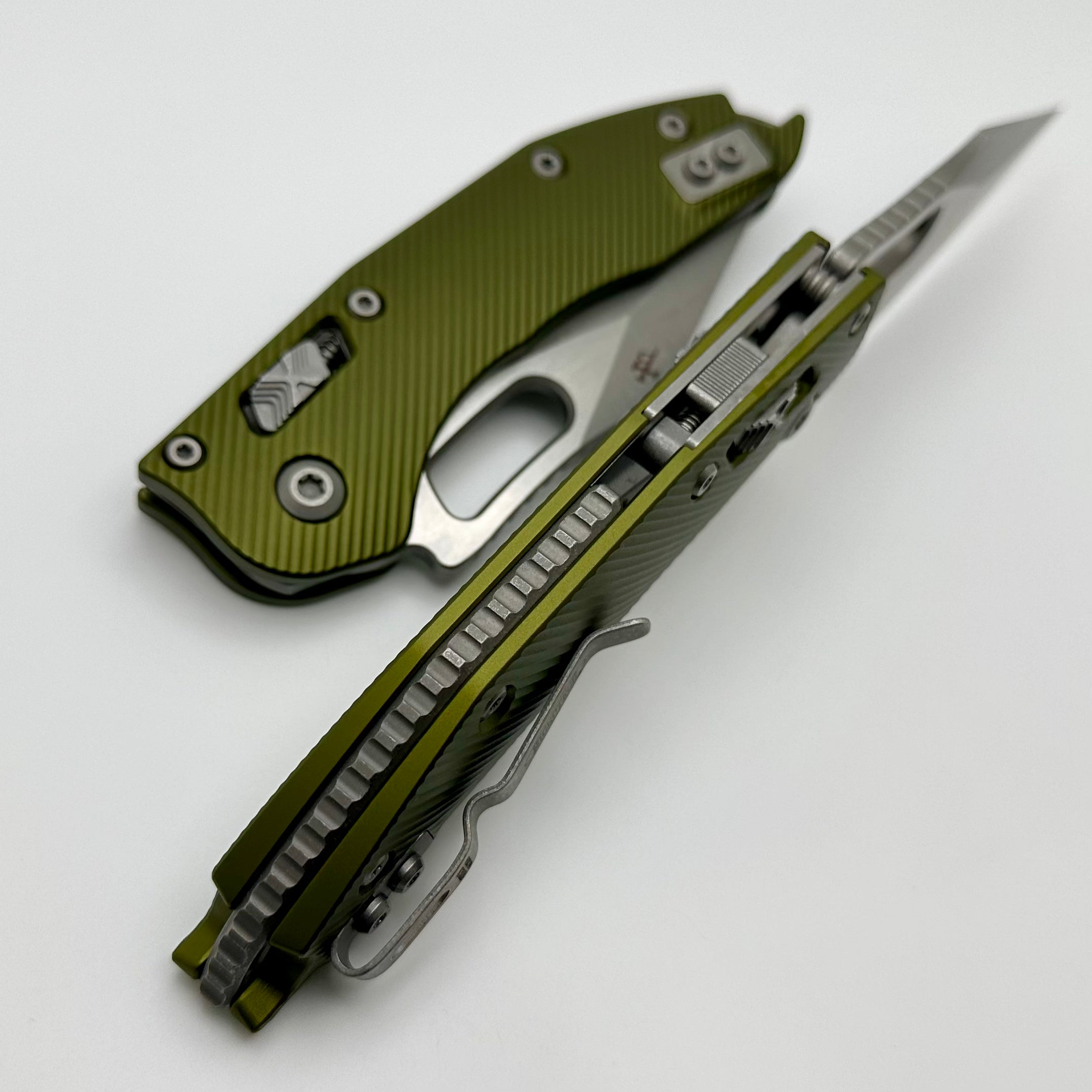 Microtech Stitch RAM LOK Tactical Knife - Premium M390MK Blade & OD Green Aluminum Handle