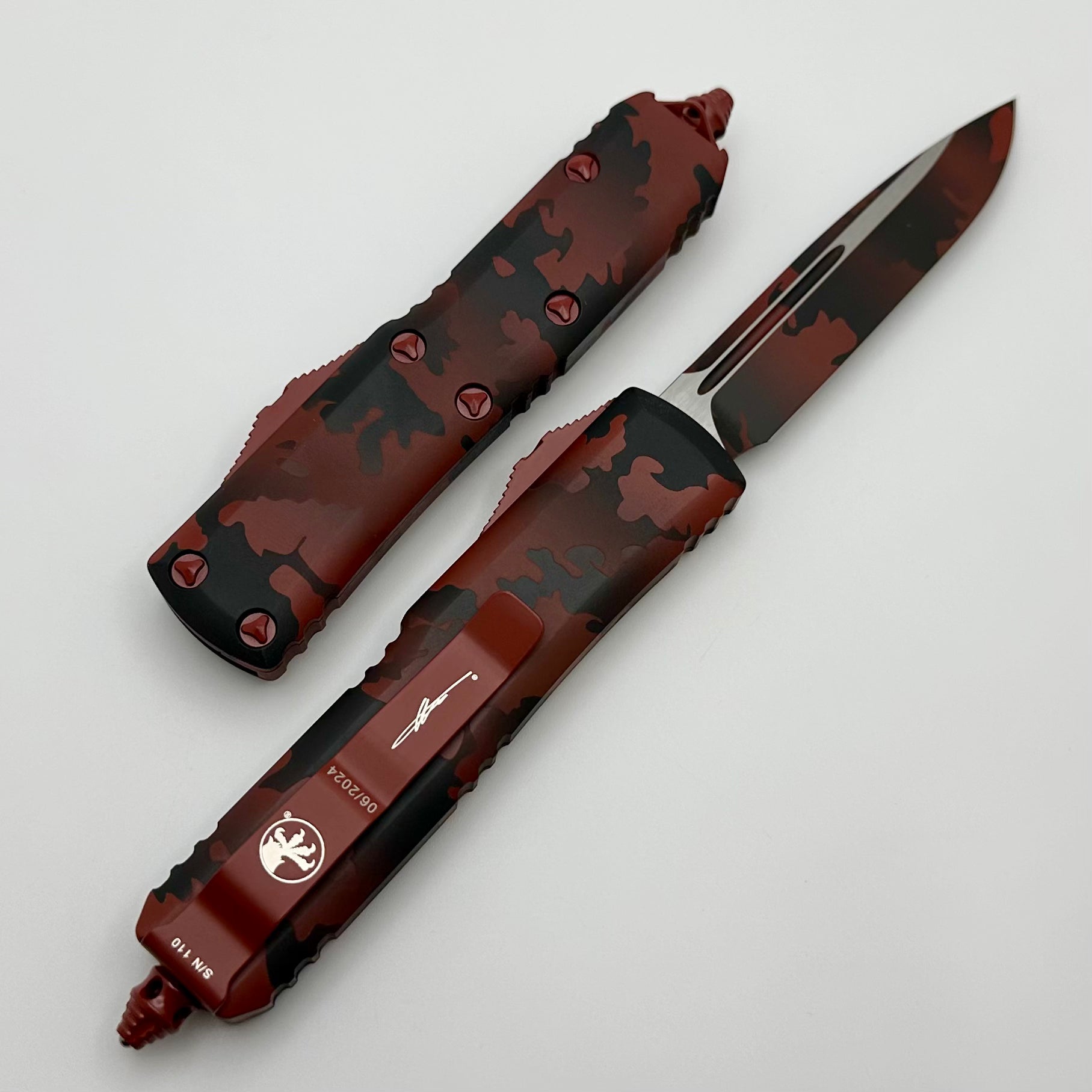 Microtech UTX-85 Red Camo Signature Series - Ultimate Everyday Carry Knife