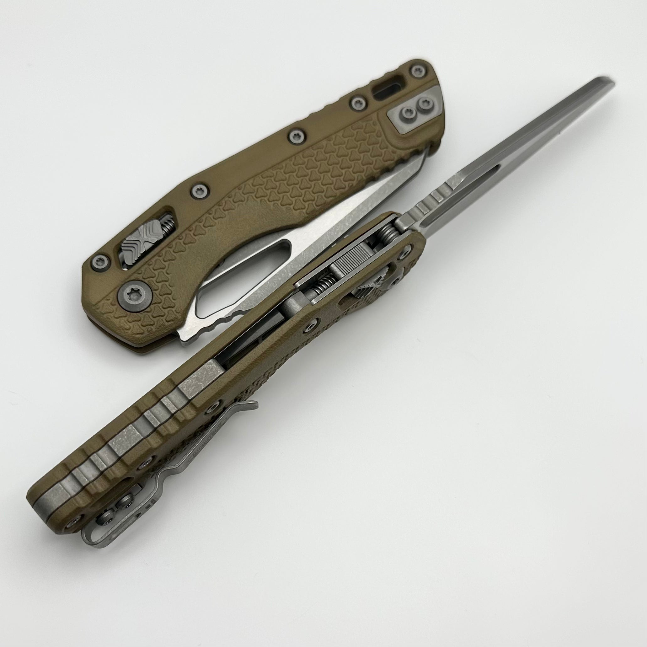 Microtech MSI RAM LOK Folding Knife - Premium Dark Earth Polymer & M390MK Blade