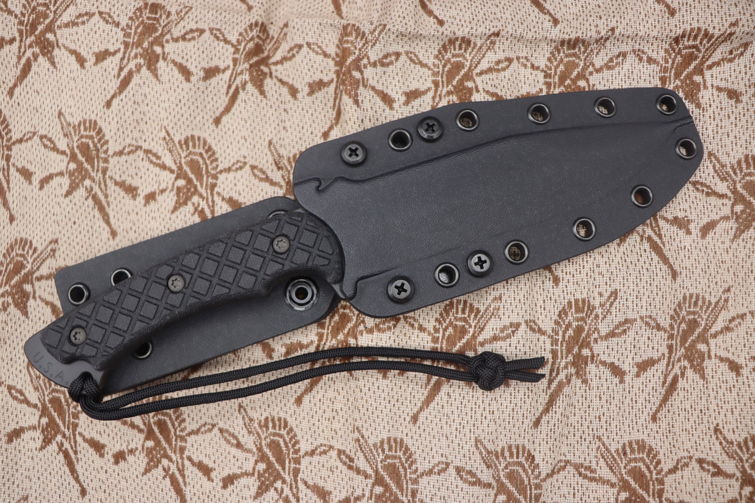 Spartan Blades Horkos Black - Premium Combat Knife with Black Micarta Handles