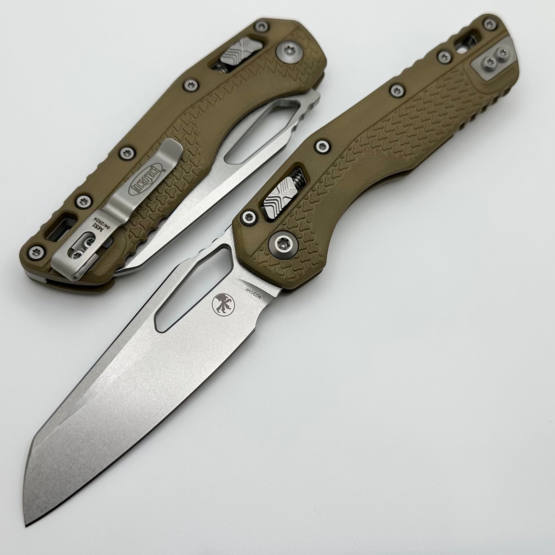 Microtech MSI RAM LOK Folding Knife - Premium M390MK Steel & Dark Earth Polymer Handle