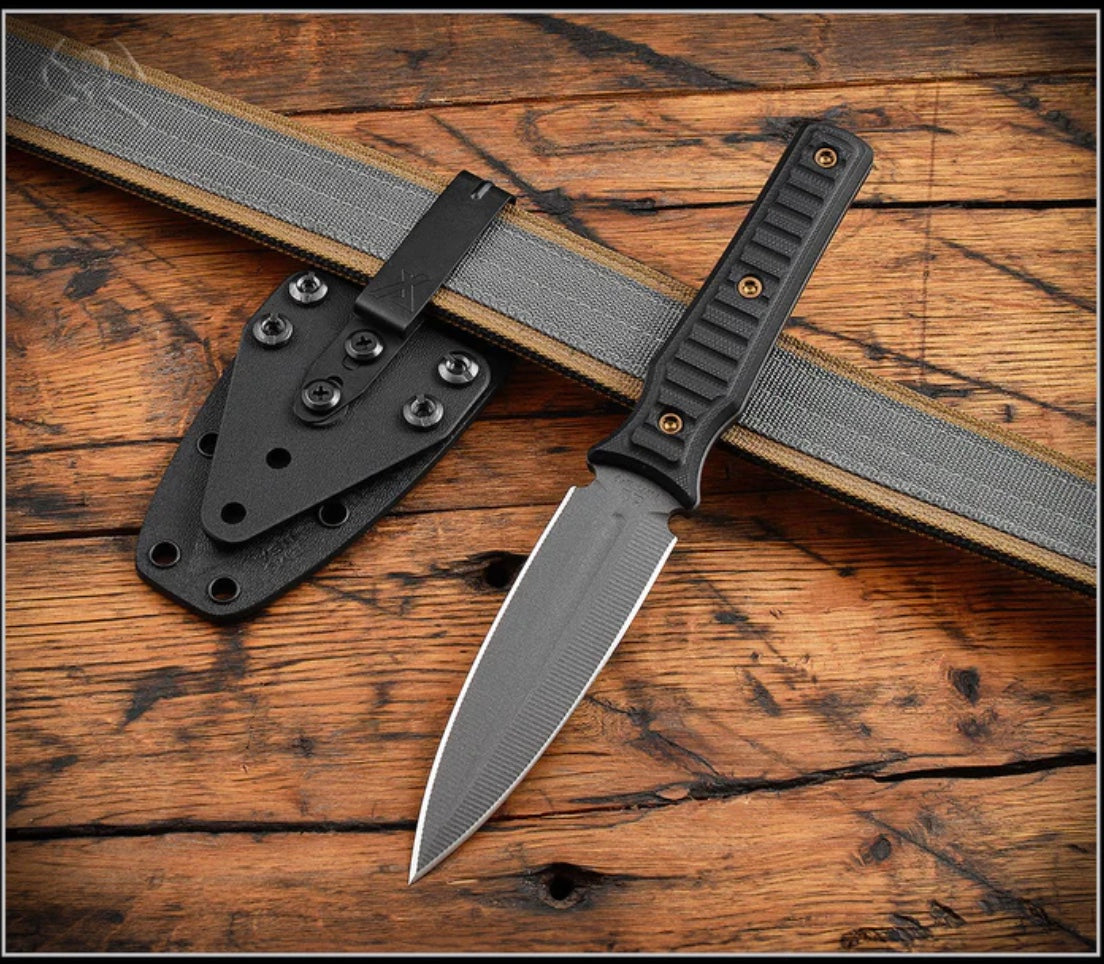 Ultimate RMJ Tactical Orlando Special Fixed Blade - Premium Nitro V Steel & Black G-10 Handle