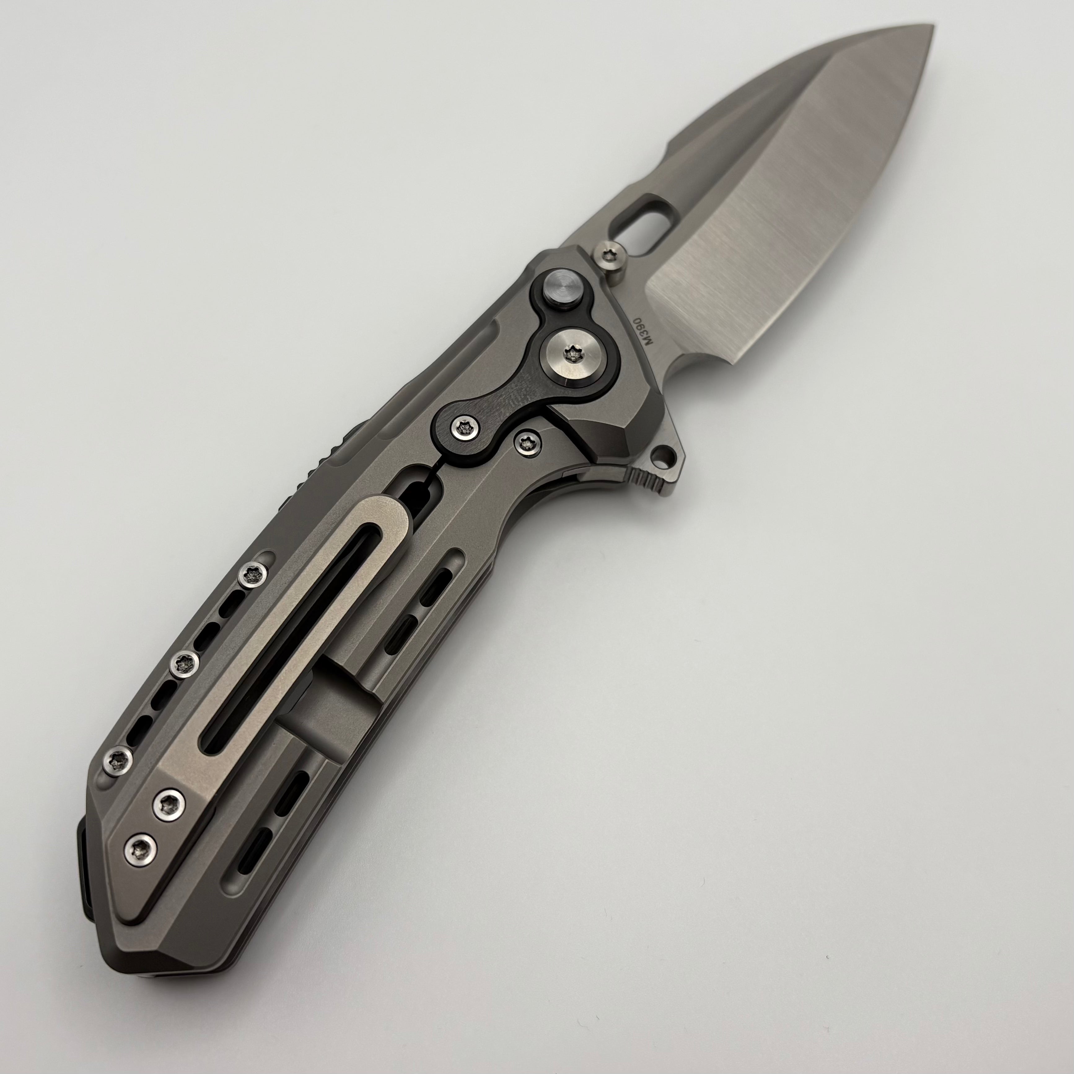 Premium Pre-Owned Reate T6000 Titanium Knife with Zirconium Accents & M390 Blade