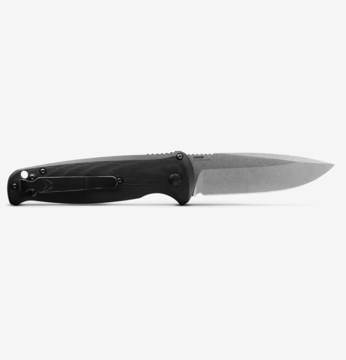 Premium Benchmade CLA Automatic Knife - Black G-10 & Satin 154CM Blade