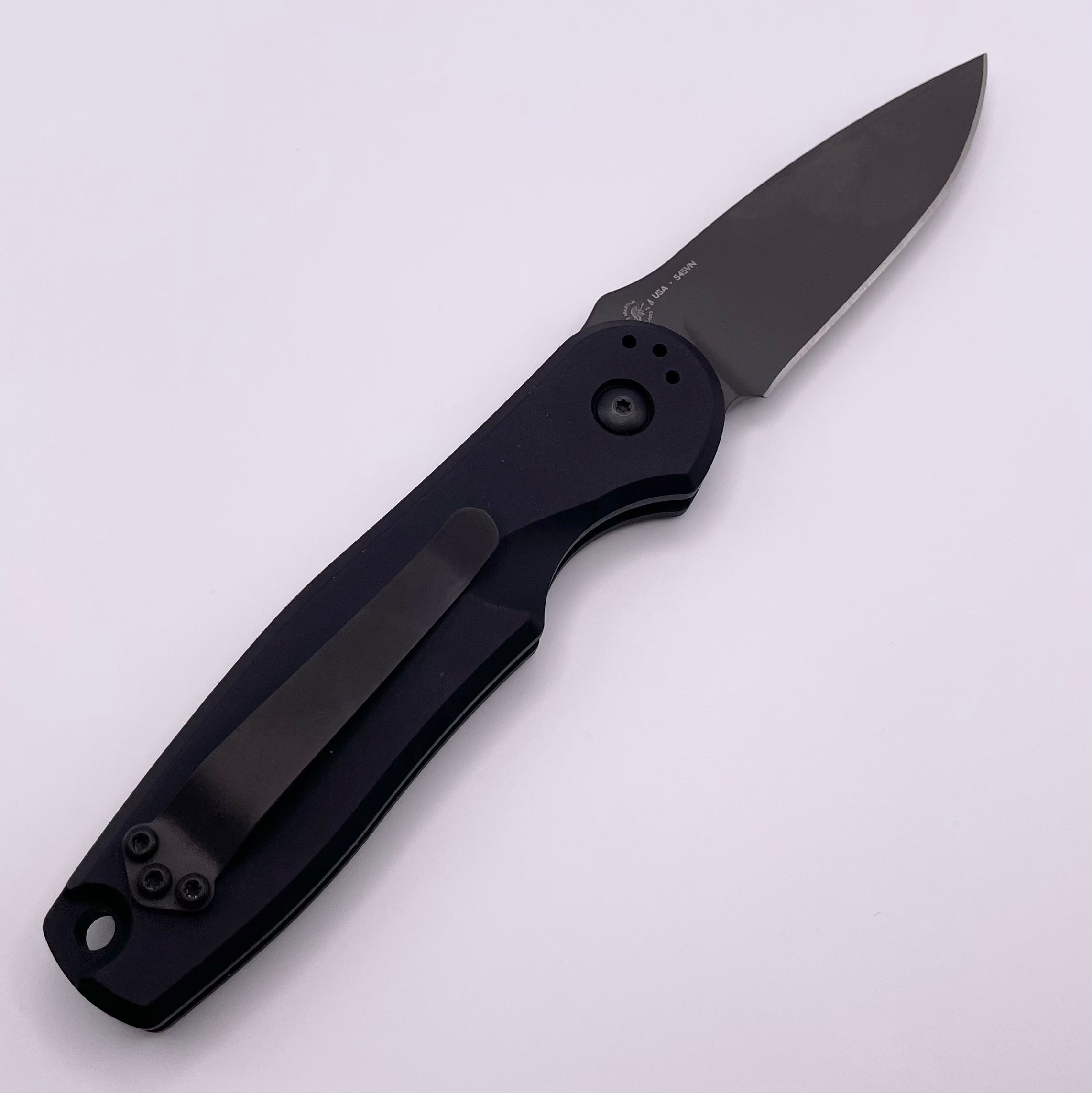 Premium Spartan Blades Zelos Black S45VN Automatic Knife - Pre-Owned