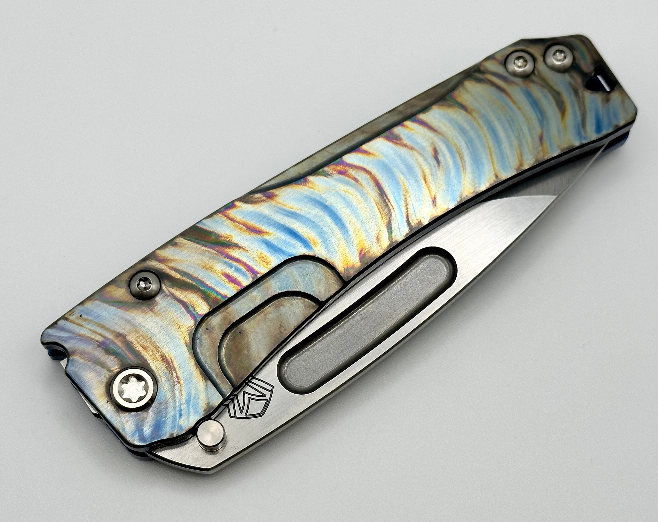 Medford Slim Midi Tsunami EDC Knife - Premium S45VN Blade & Flamed Finish