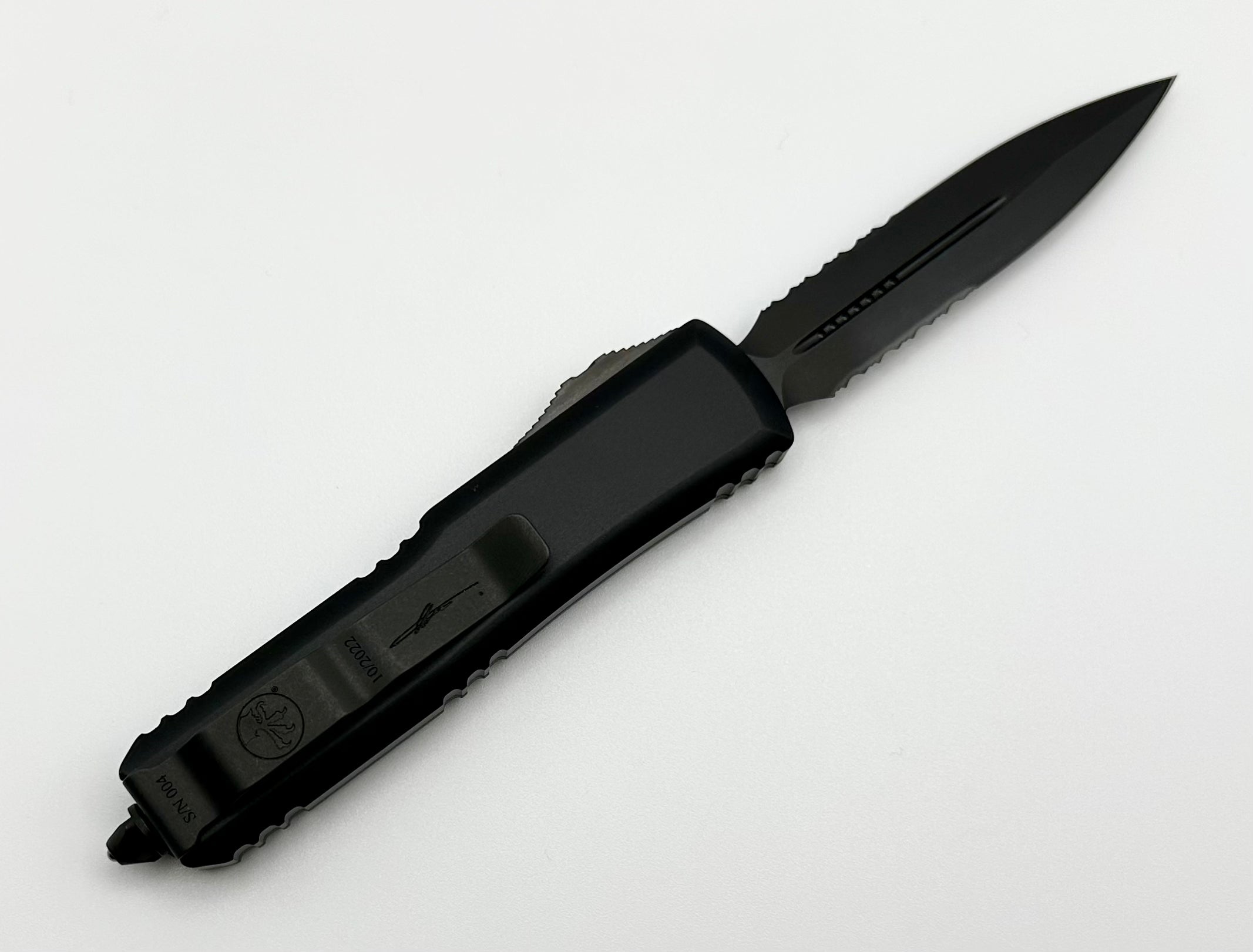 Microtech UTX-85 Shadow DLC Double Edge Tactical Knife