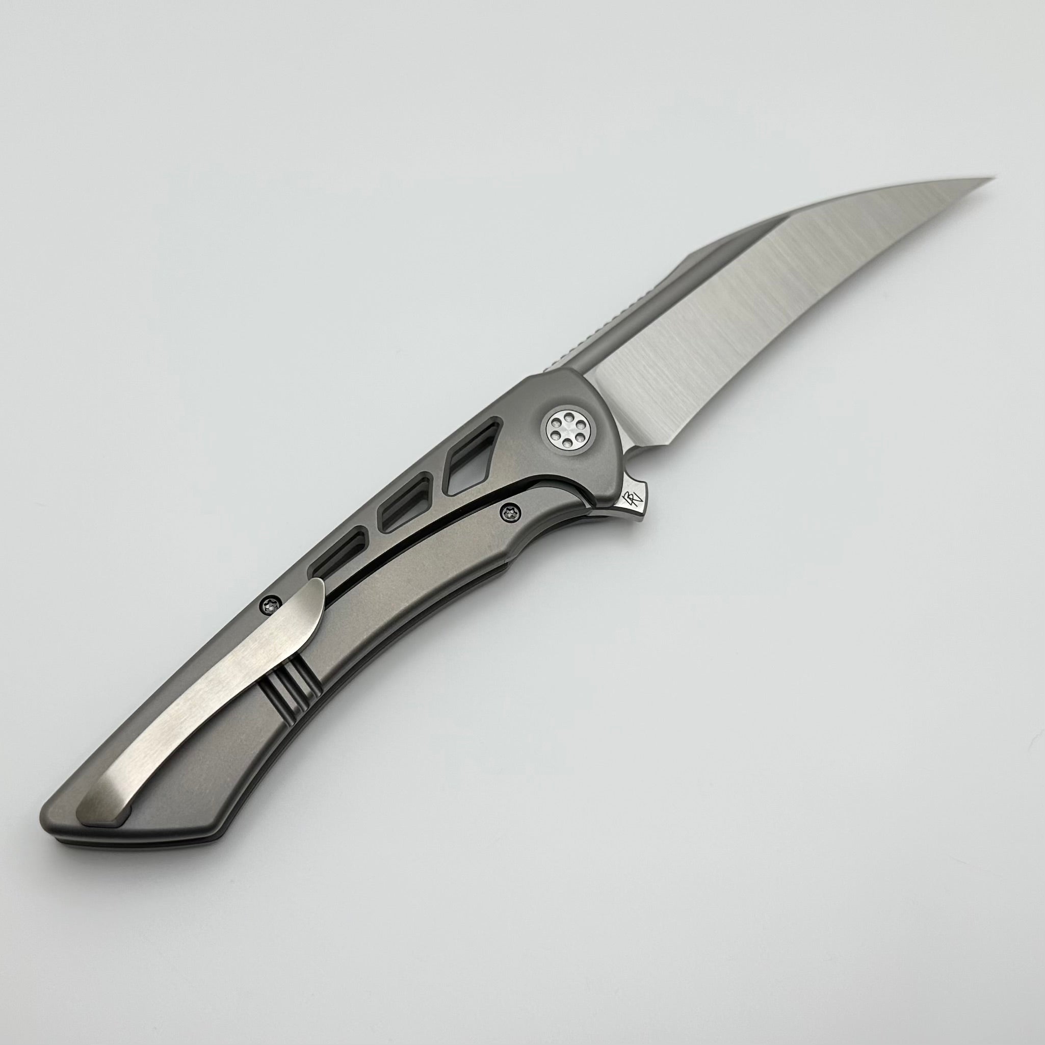 SharpByDesign Derecho Aspirated Titanium & M390 Folding Knife - Premium Pre-Owned