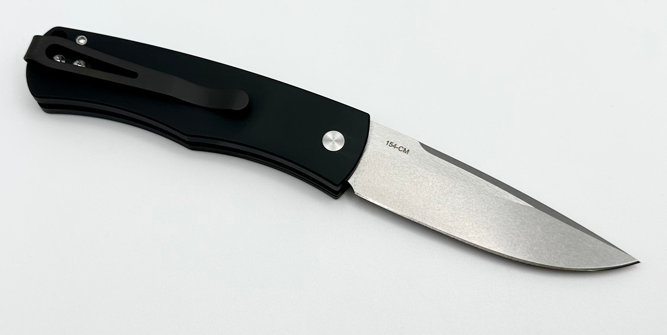 Pro-Tech Whiskers Bolster Release Tuxedo Black - Premium EDC Knife with White Micarta & Stonewash Blade