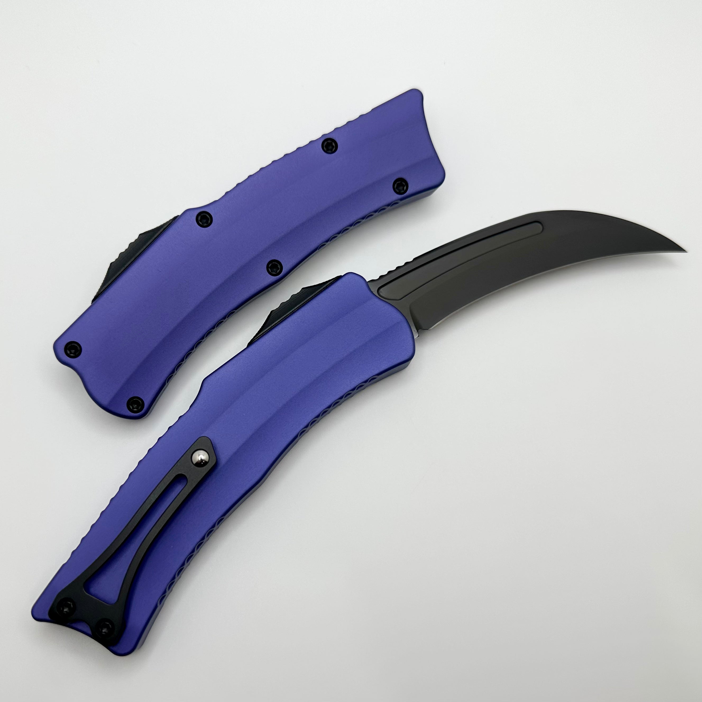 Premium Heretic ROC DLC Knife with Purple Handle - Ultimate Tactical EDC