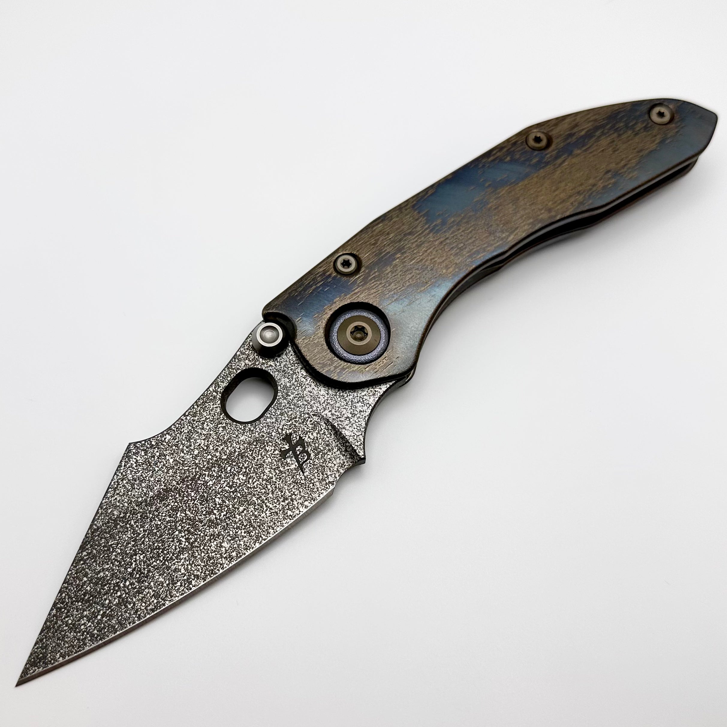 Borka Blades Premium Custom Cosmic Stitch Knife with Guru Blade