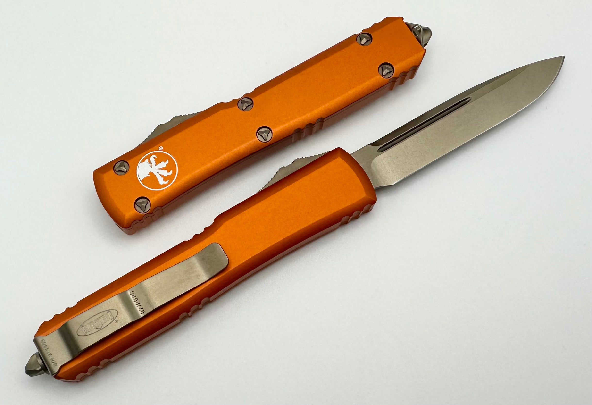 Premium Microtech Ultratech Bronze & Orange OTF Knife