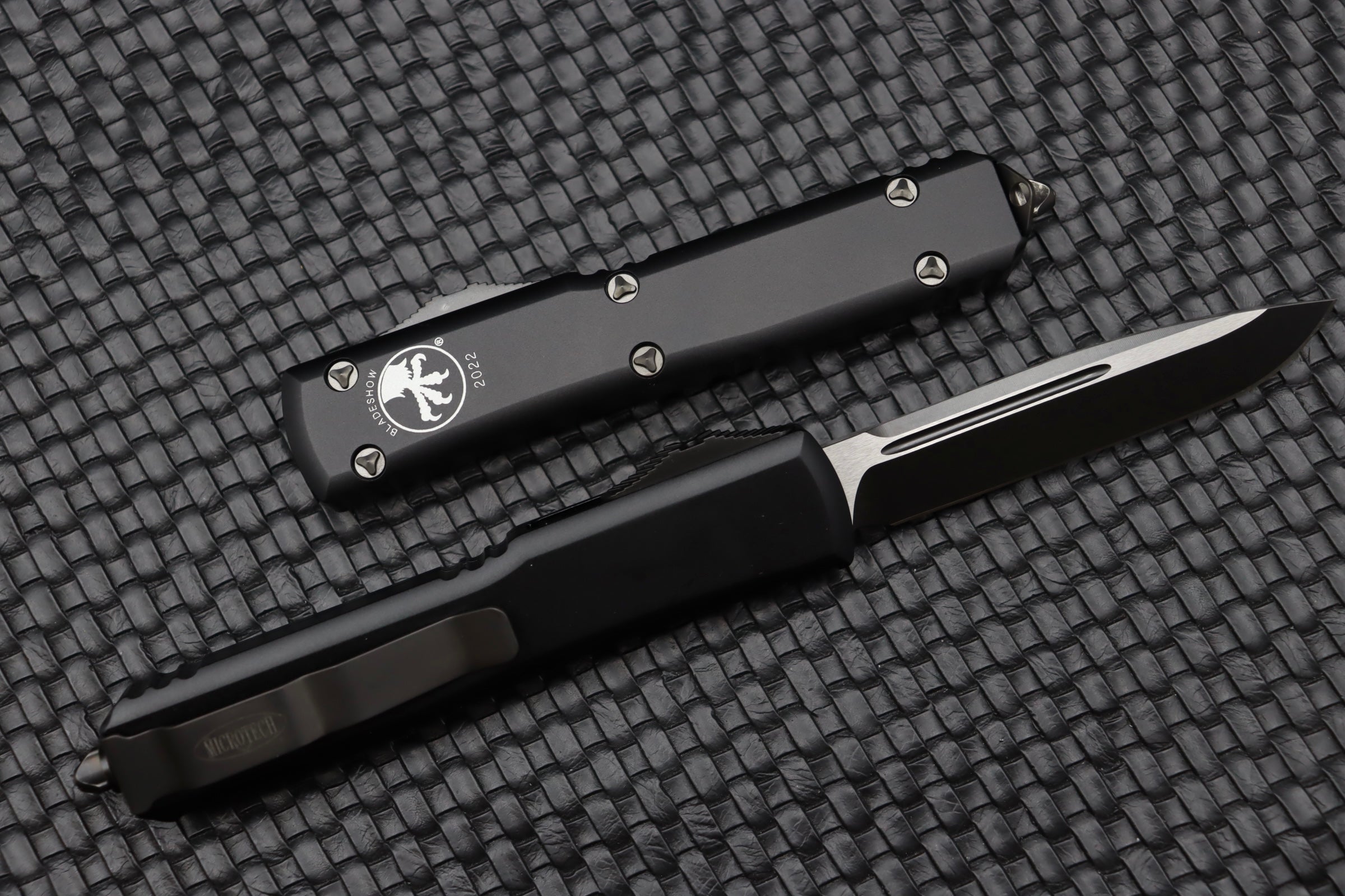 Microtech Ultratech Blade Show 2022 Premium DLC Standard Knife with DLC Hardware