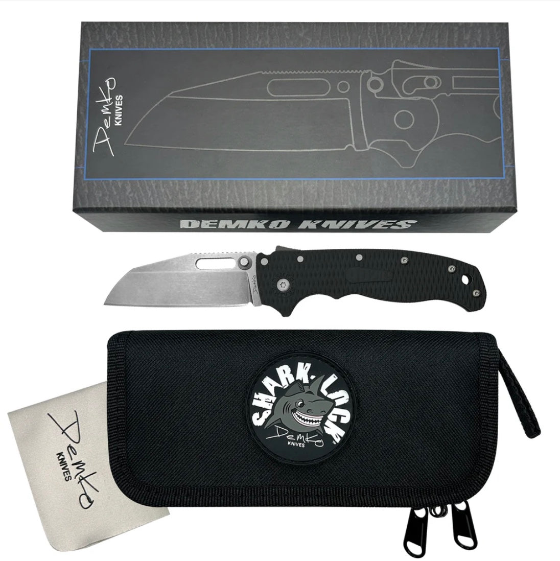 Premium Demko AD20.5 Shark Foot Knife with Shark Lock & Grivory Handles - Collector's Edition