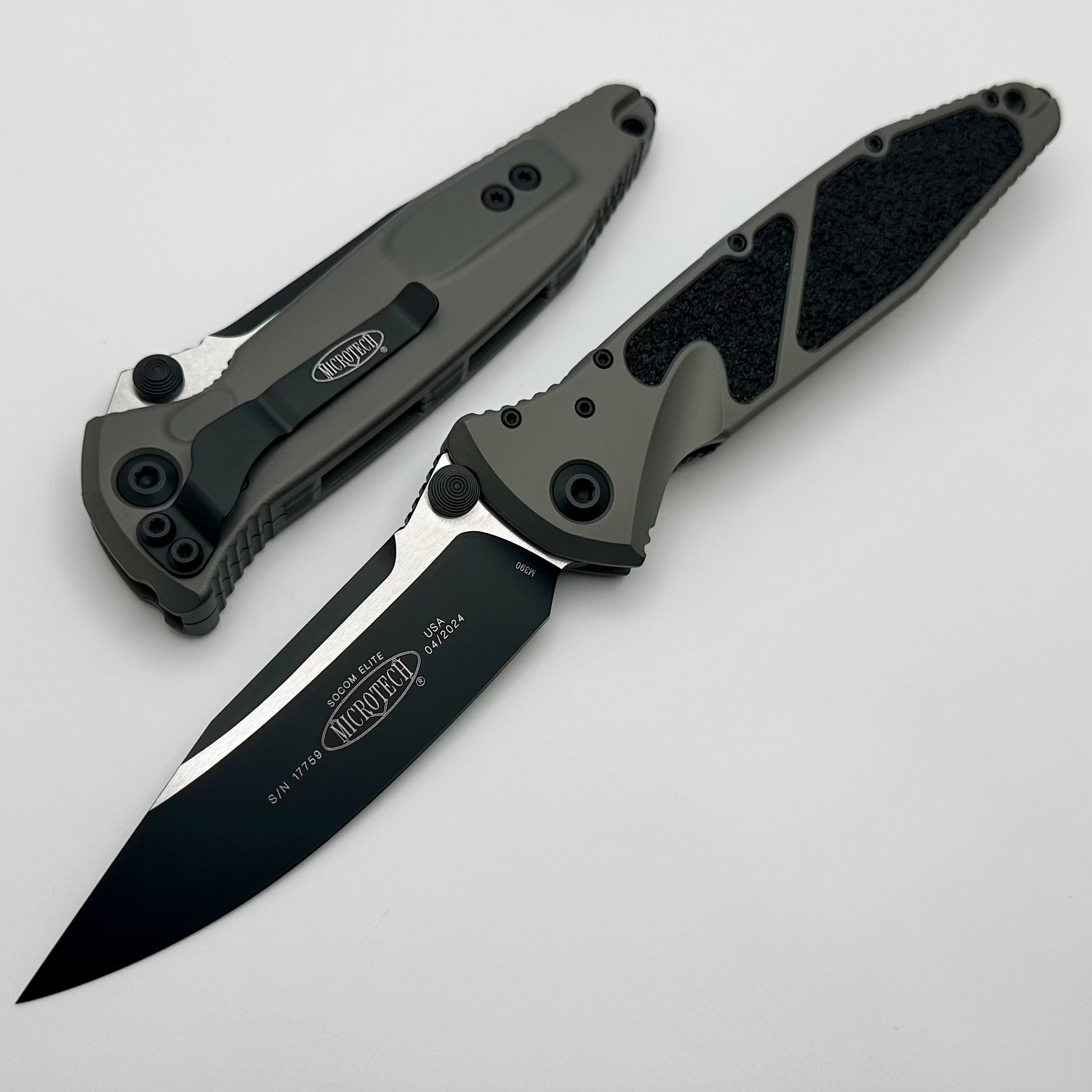 Microtech Socom Elite Tactical Folding Knife - Premium Single Edge Manual