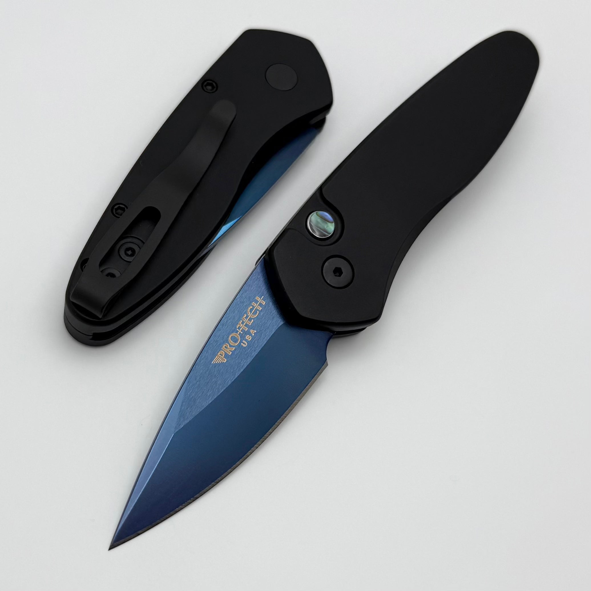 Pro-Tech Sprint Ultimate EDC Knife - Black Handle & Sapphire Blue S35VN