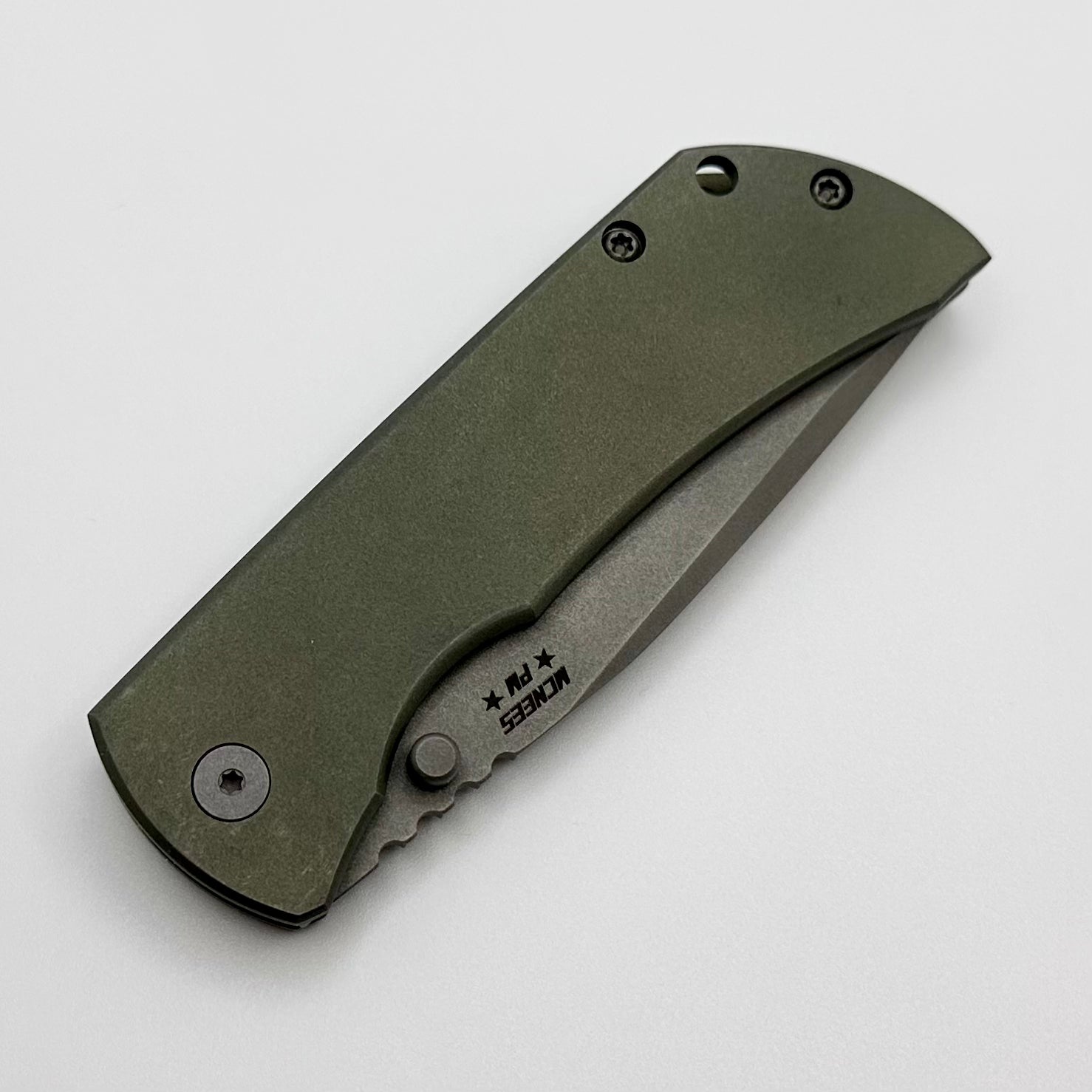 McNees Premium Machined Mac 2 3.5 - Ultimate Matte Green with Stonewash MagnaCut