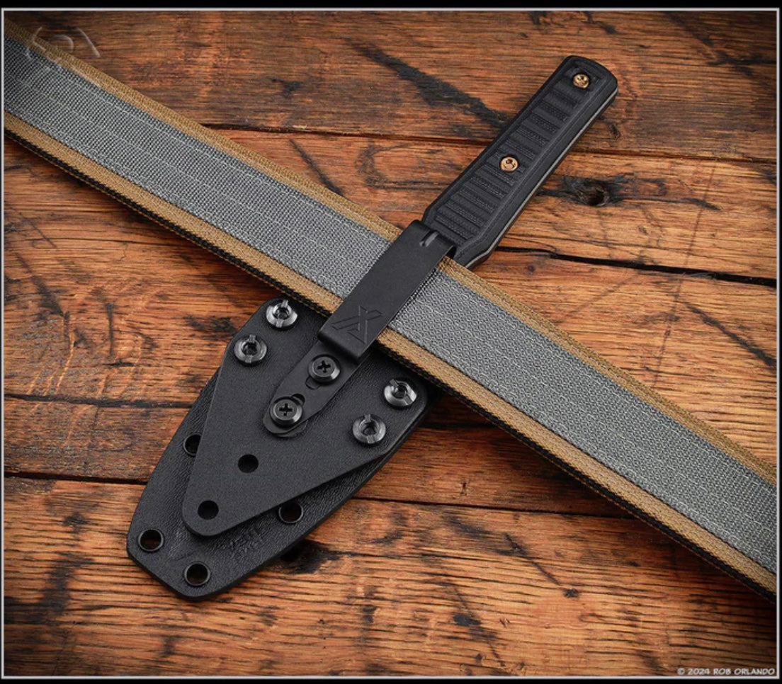 Ultimate RMJ Tactical Orlando Special Fixed Blade - Premium Nitro V Steel & Black G-10 Handle