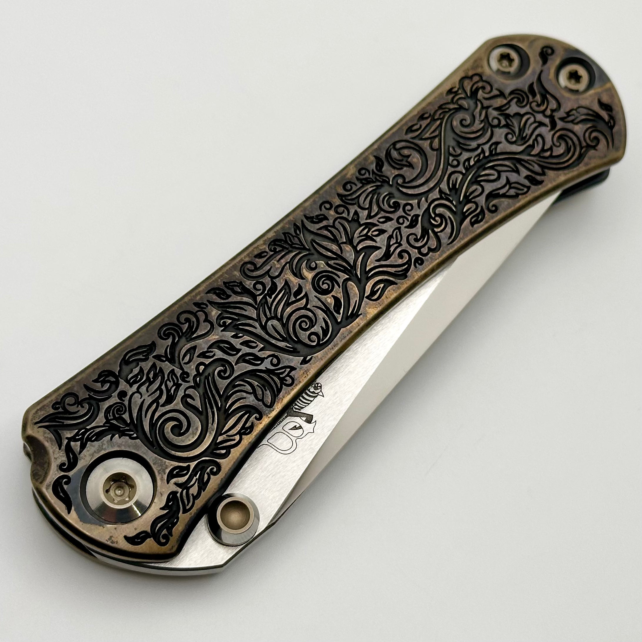 Premium Borka Blades & Marfione Custom SBTF Scroll TRD 2024 - Mirror Star Ground M390