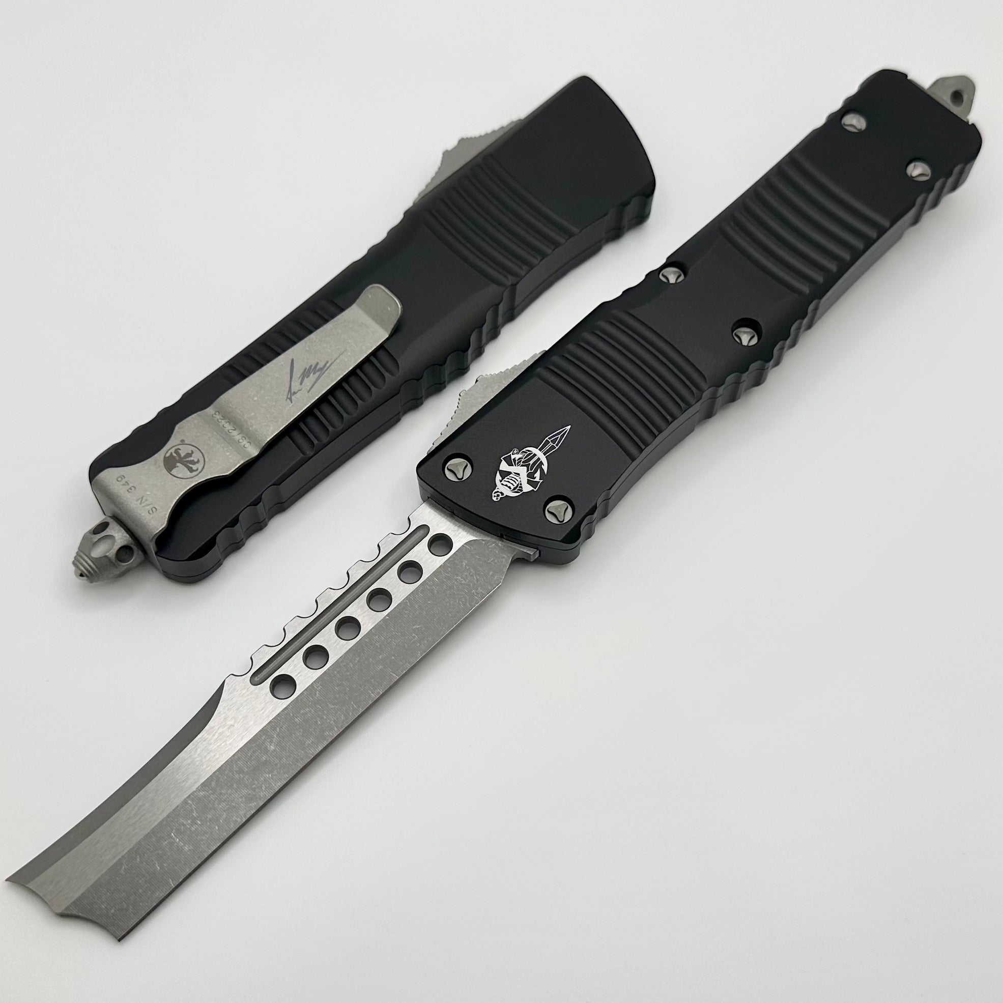 Ultimate Combat Troodon Hellhound Tactical OTF Knife - Apocalyptic & Black Signature Series