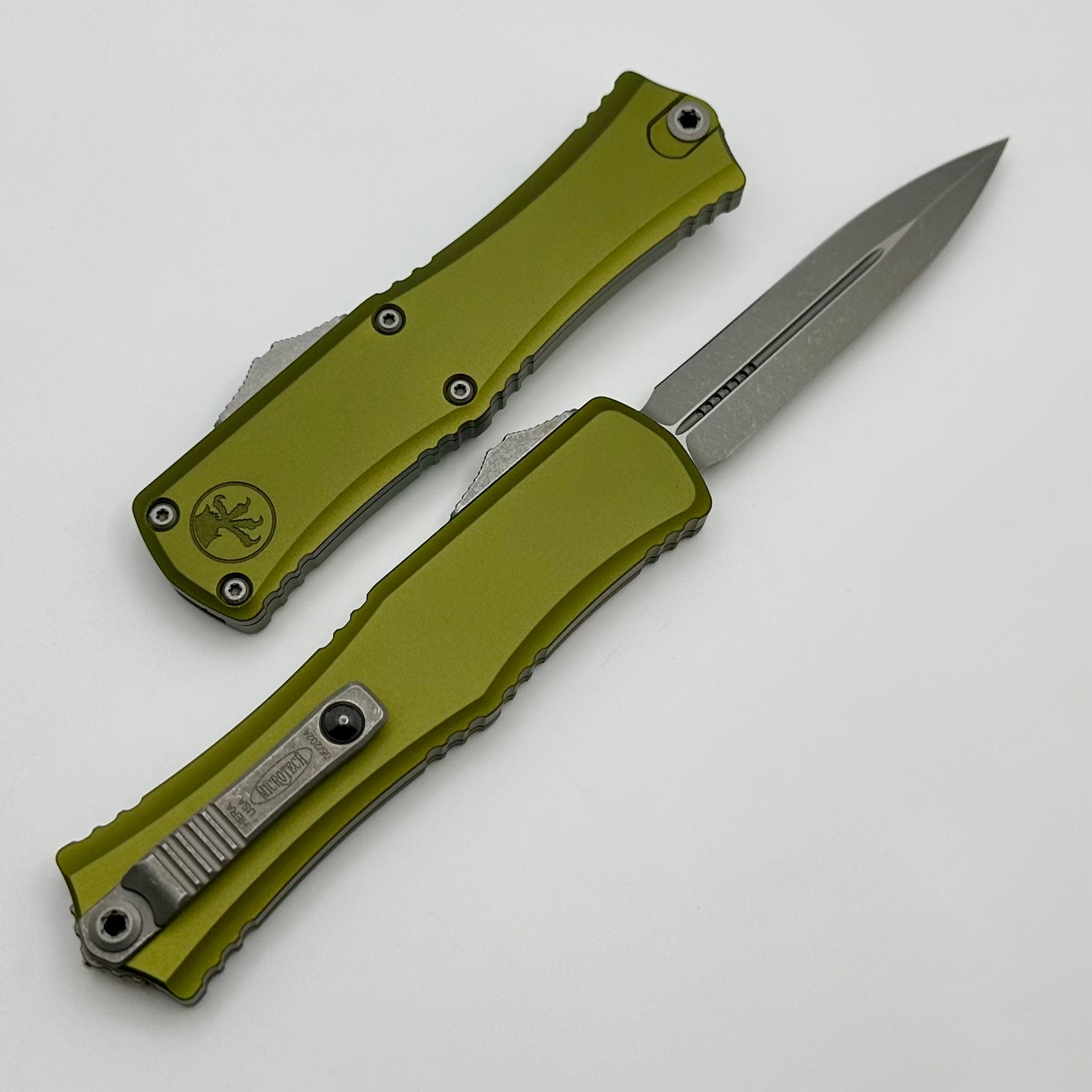 Premium Microtech Mini Hera Apocalyptic OTF Knife - M390MK Blade, OD Green Handle