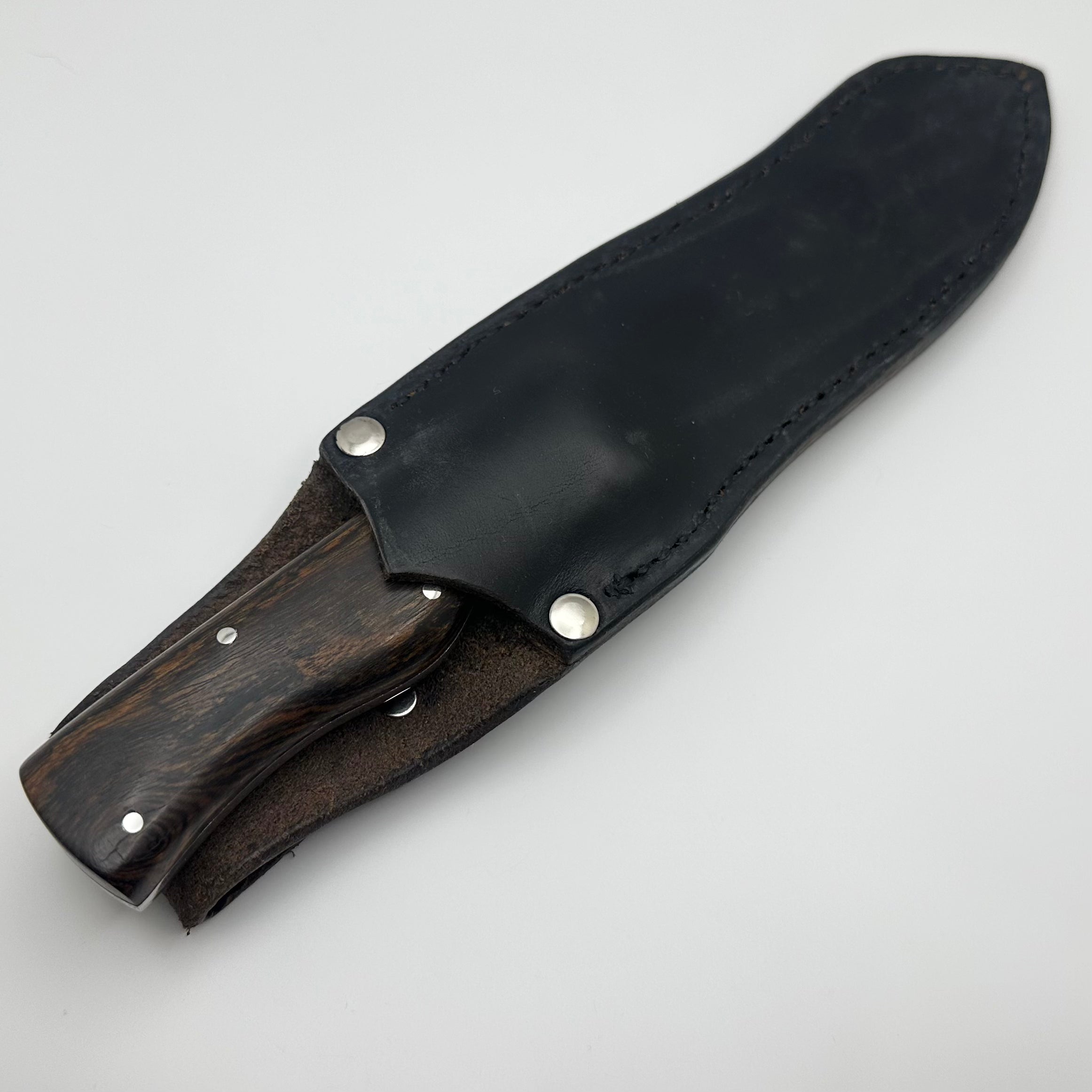 Premium Iron Witness Classic Skinner Knife - Bocote Wood Handle & 1075 Carbon Blade