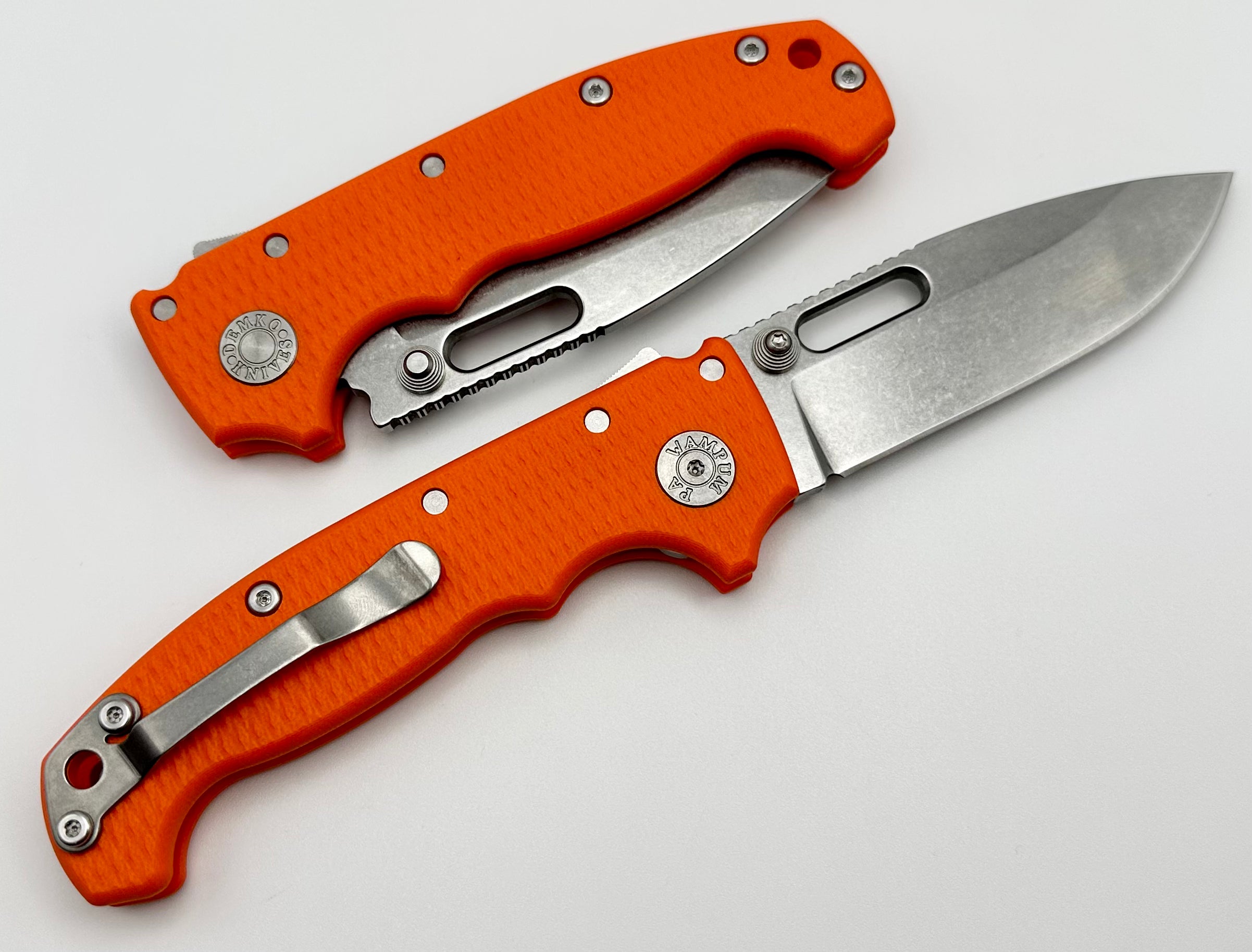 Demko Knives MG AD20 Premium Drop Point 3V - Orange G-10 Handle | Limited Edition