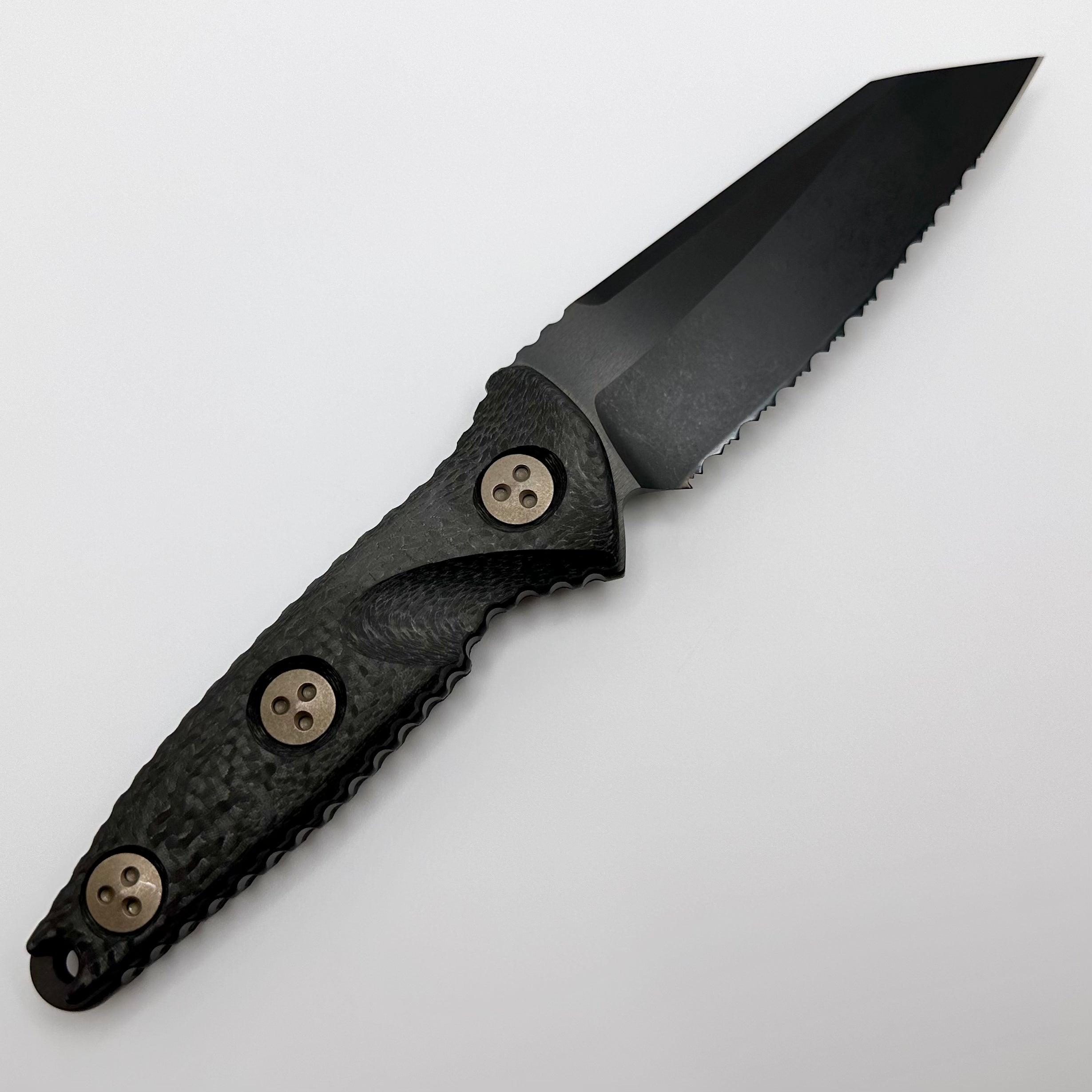 Ultimate Microtech Socom Alpha Mini Tactical Knife - DLC & Carbon Fiber Edition