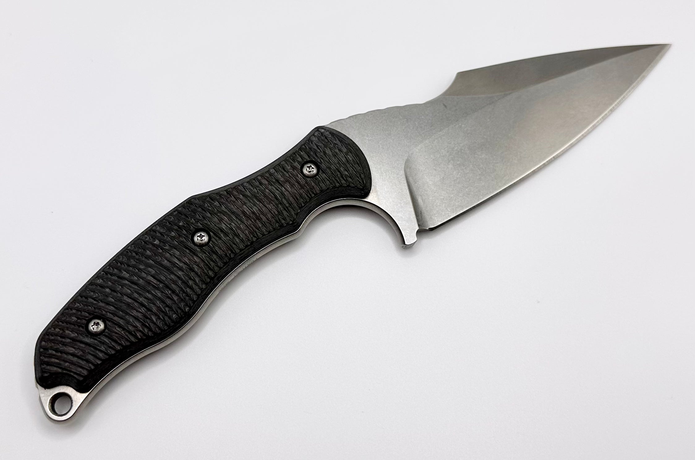 Premium Borka Blades SB1 Fixed Blade Knife - M390 Stonewash & Carbon Fiber