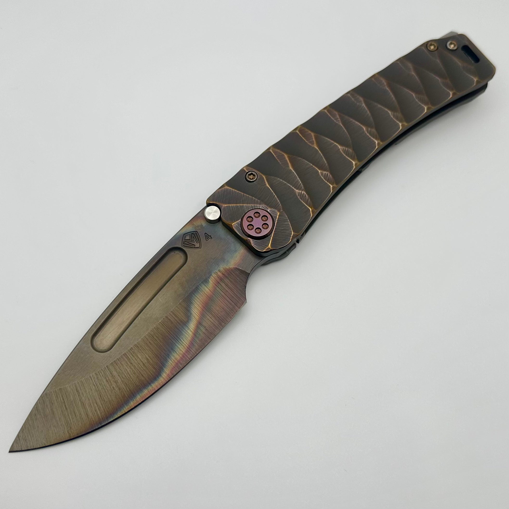 Medford Marauder H Copper Rose Predator Knife - Premium S45VN Blade & Copper Rose Hardware