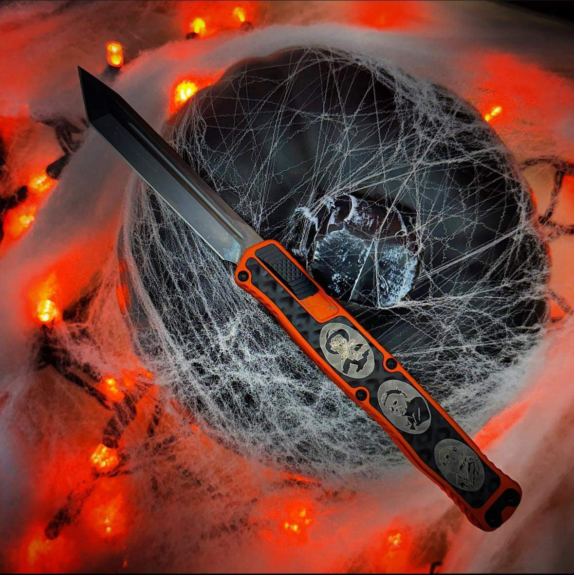 Heretic Knives Cleric II 2 Halloween 2023 Limited Edition - Orange & DLC Tanto Magnacut
