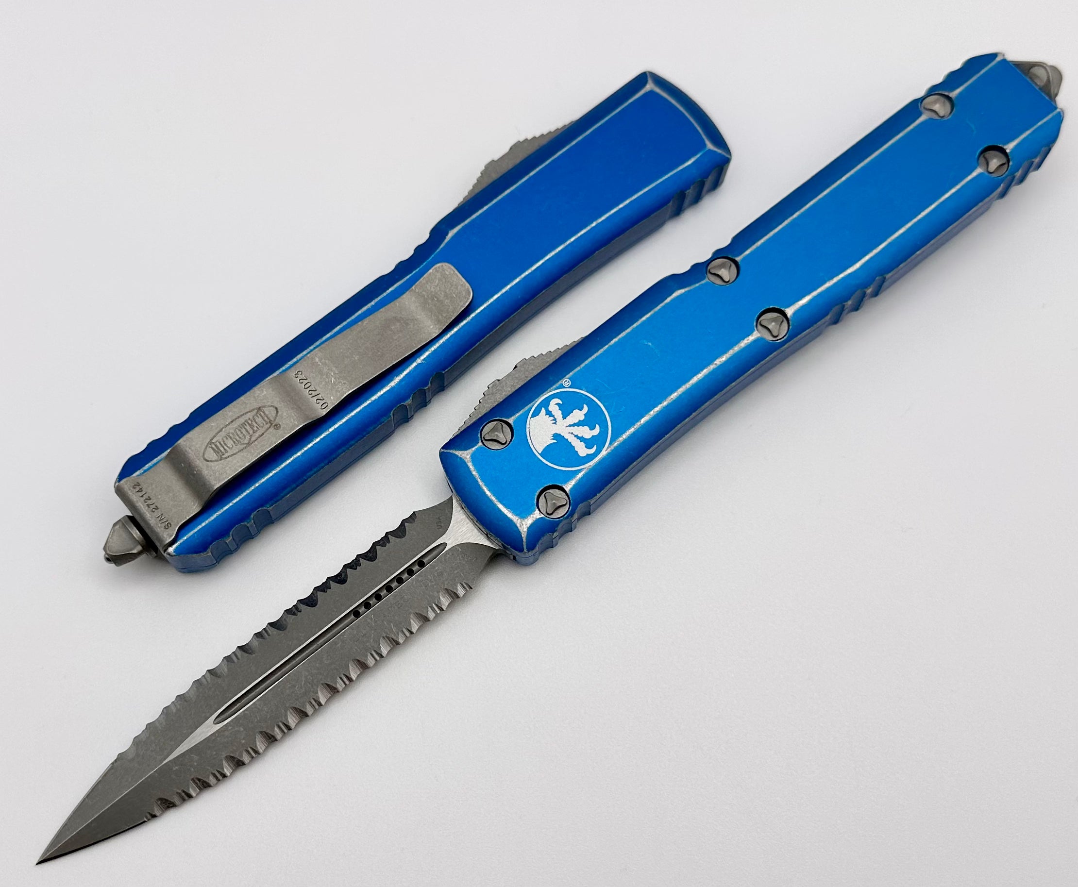 Microtech Ultratech OTF Tactical Knife - Apocalyptic Blue Finish