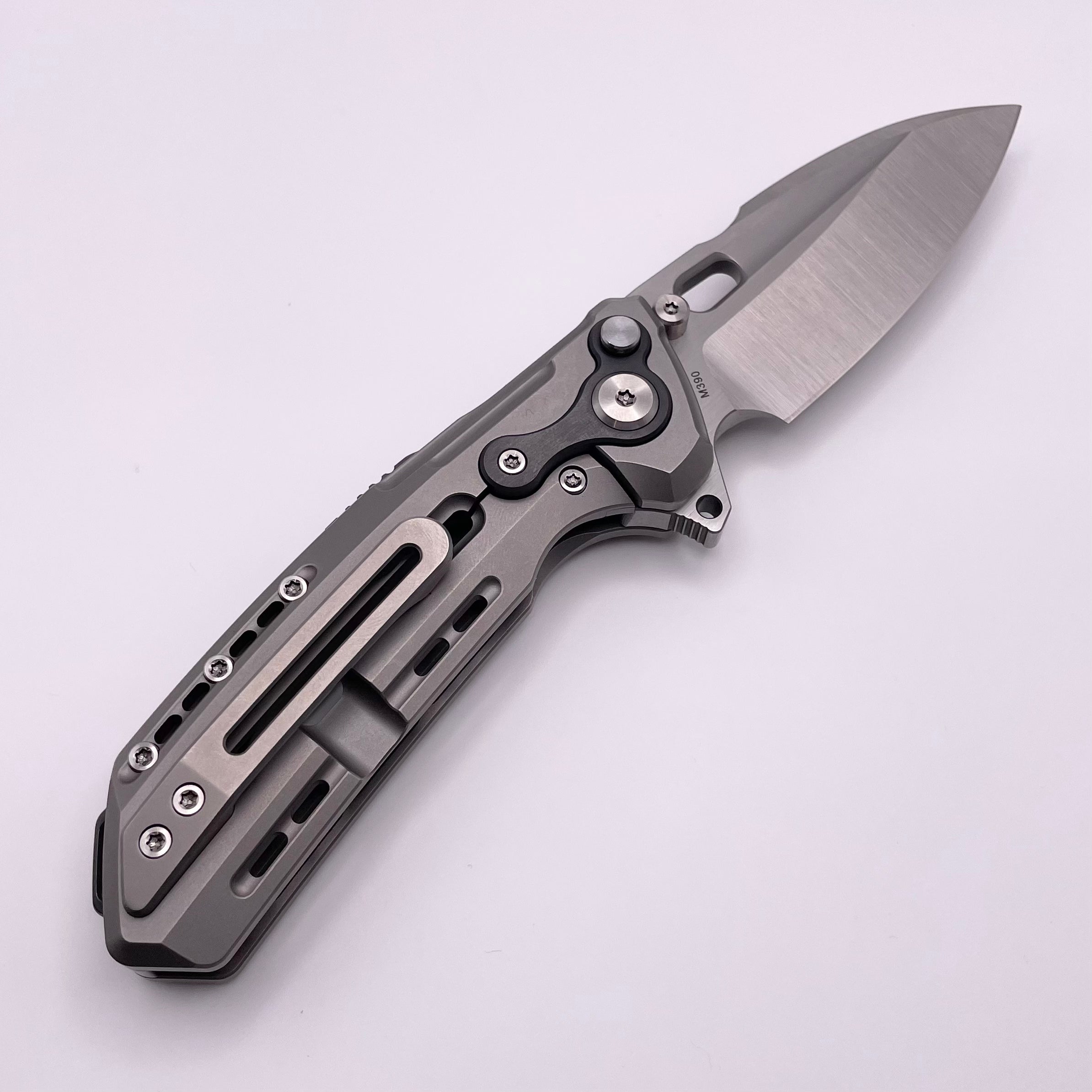 Premium Pre-Owned Reate T6000 Titanium Knife with Zirconium Inlays & M390 Blade