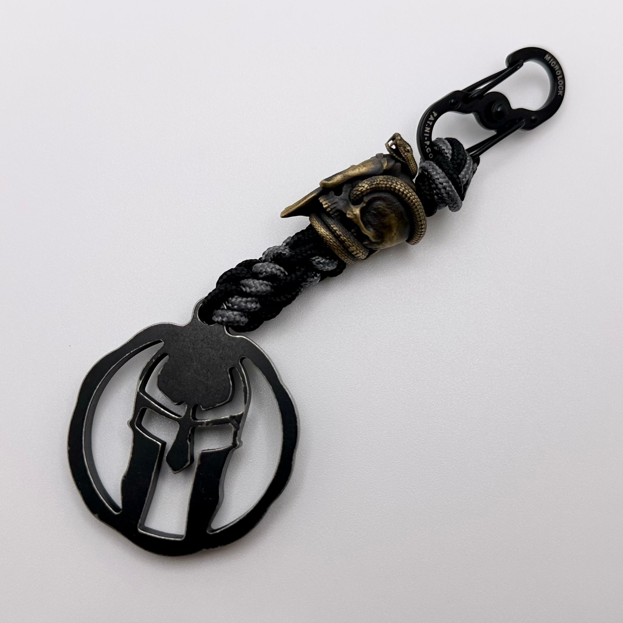 Premium Microtech/Marfione Spartan Viper Bead with Spartan Pendant Paracord Lanyard - Ultimate Tactical Accessory