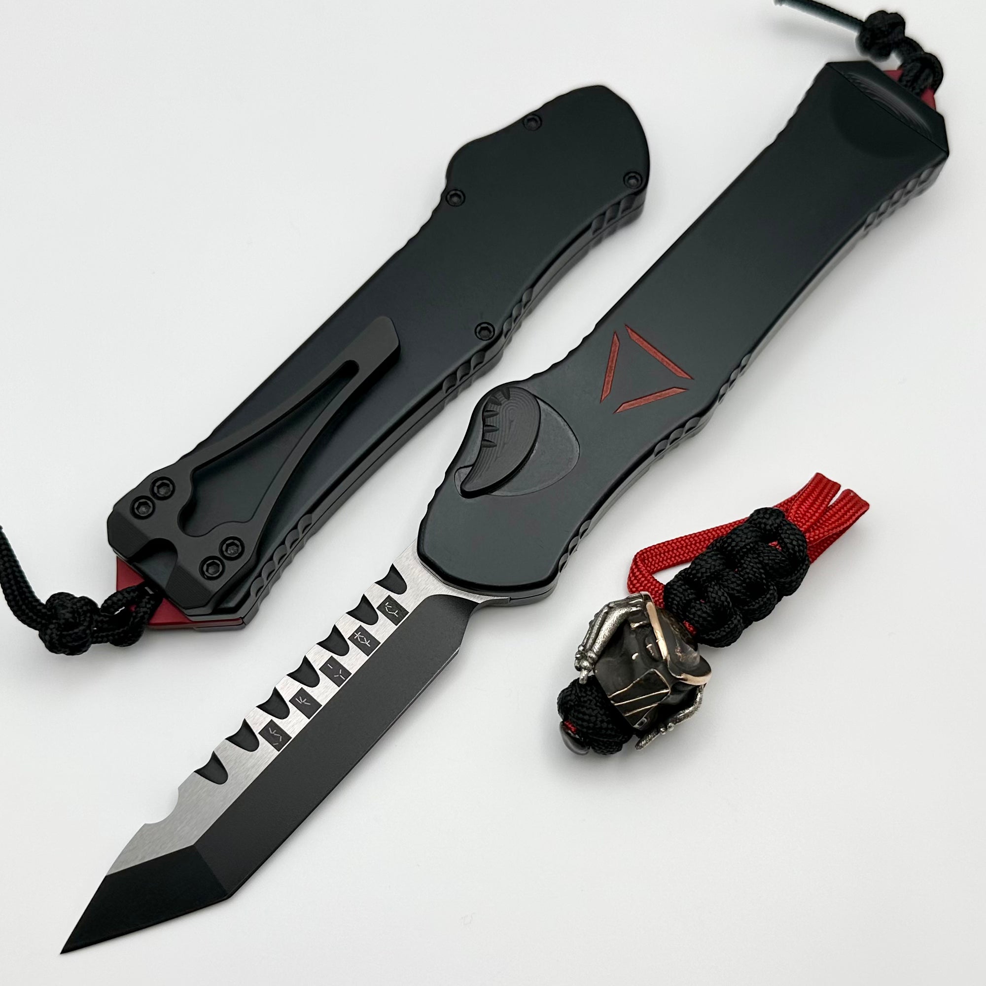 Heretic Hydra V3 Predator Tanto Knife - MagnaCut Blade & Silver/Copper Harding Bead