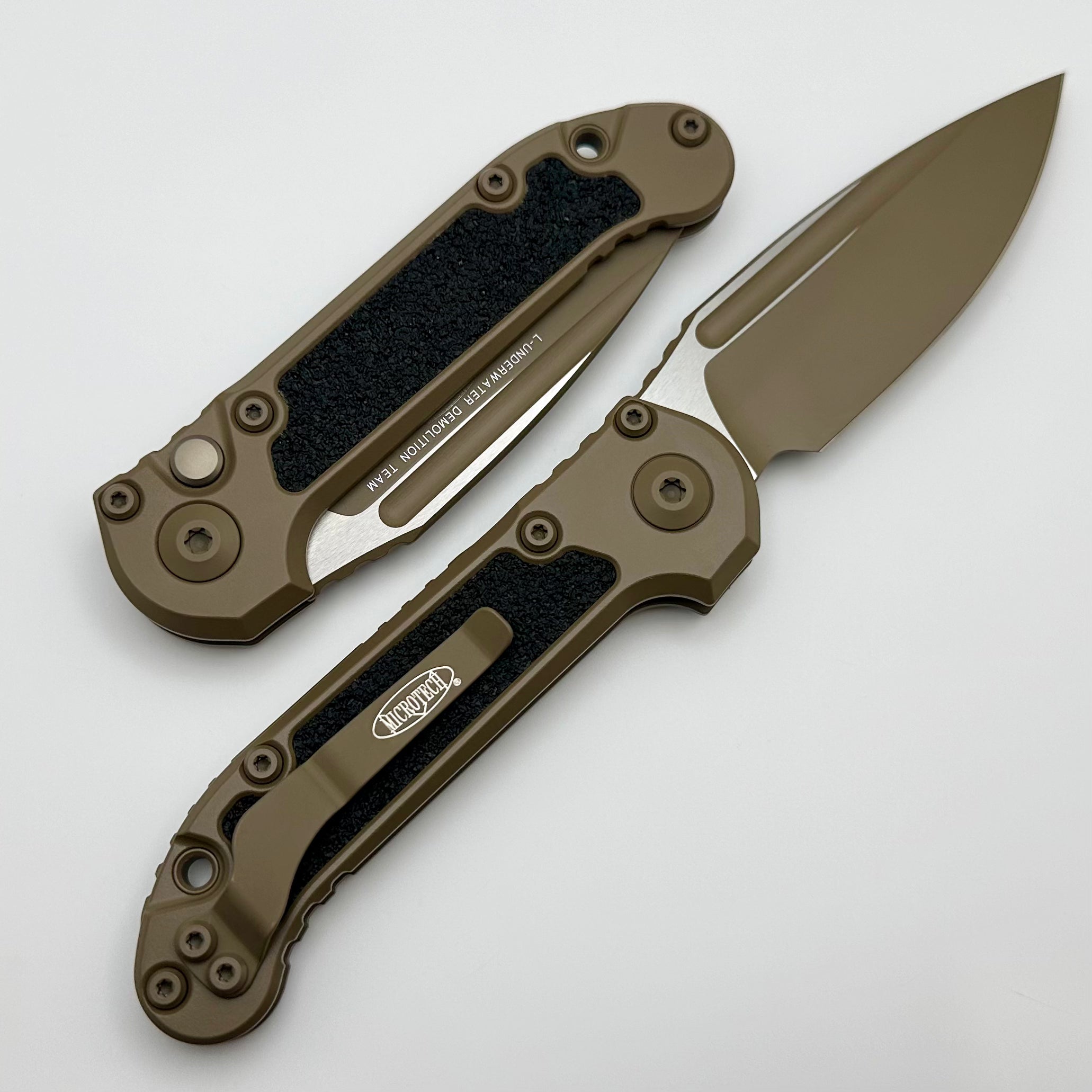 Microtech LUDT Gen III Tactical Knife - Dark Earth Cerakote & Apocalyptic Blade