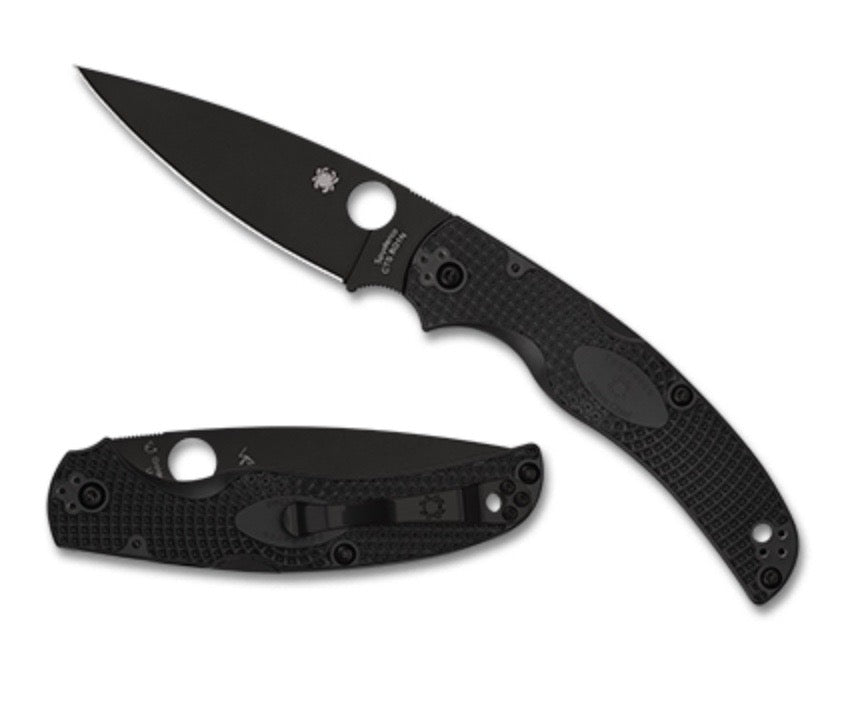 Spyderco Native Chief Ultimate Tactical Knife - DLC Coated BD1N Blade & FRN Handle