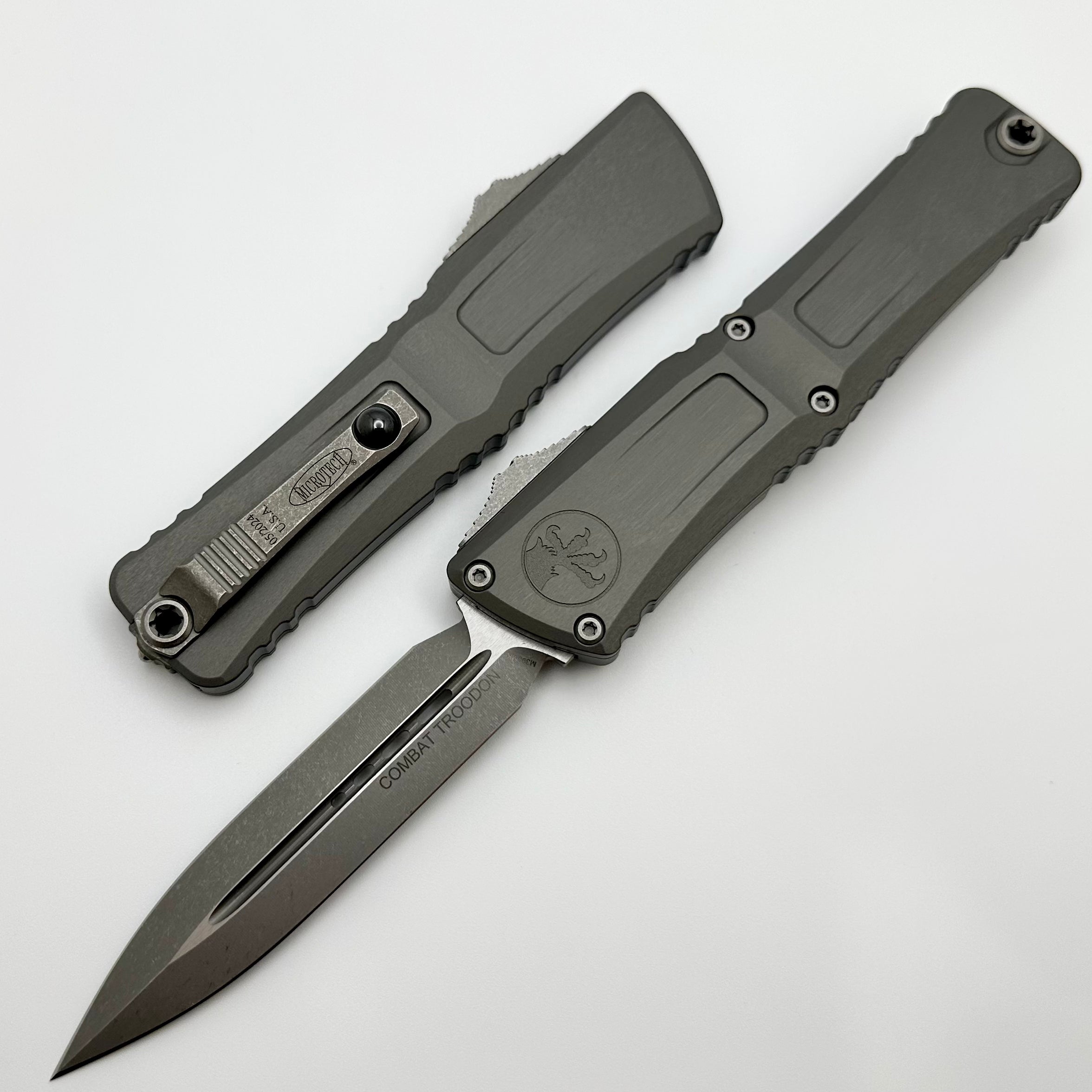 Microtech Ultimate Combat Troodon Gen III - Apocalyptic Finish Double Edge Tactical Knife